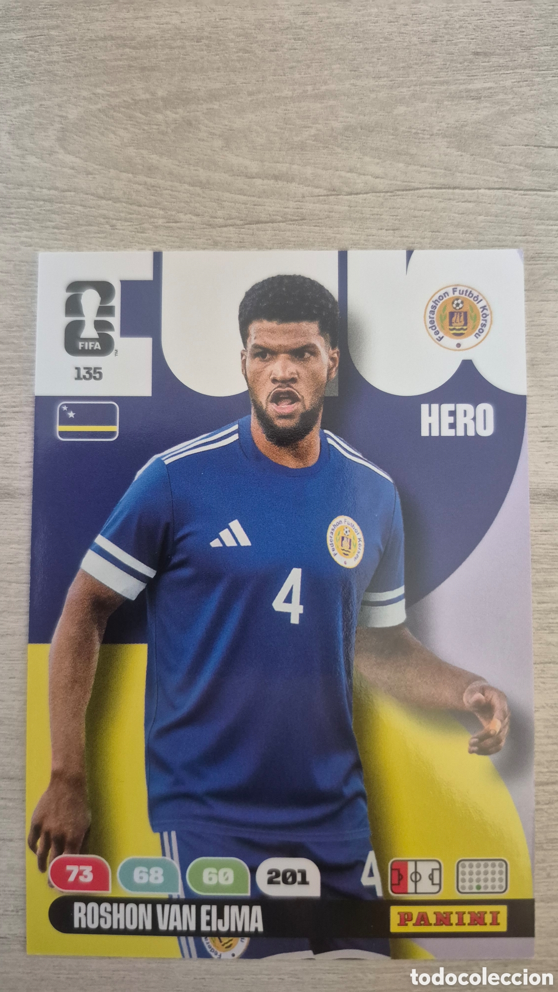 Cromos de F&uacute;tbol: N&deg;135 Cura&ccedil;ao Roshon Van Eijma Adrenalyn FIFA World Cup 26