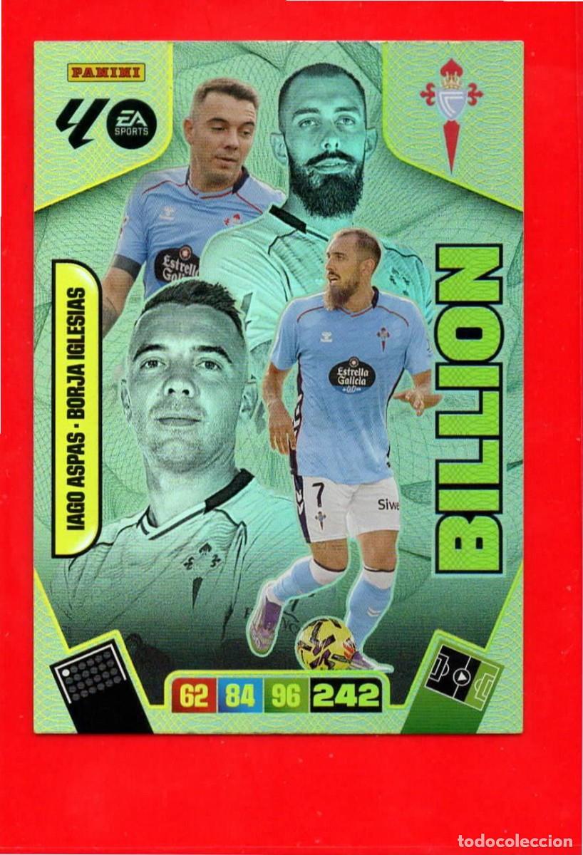 Cromos de F&uacute;tbol: Iago Aspas / Borja Iglesias - R.C. CELTA - Billion - Sobre Momentum Oro - Adrenalyn Liga 2026 25 26