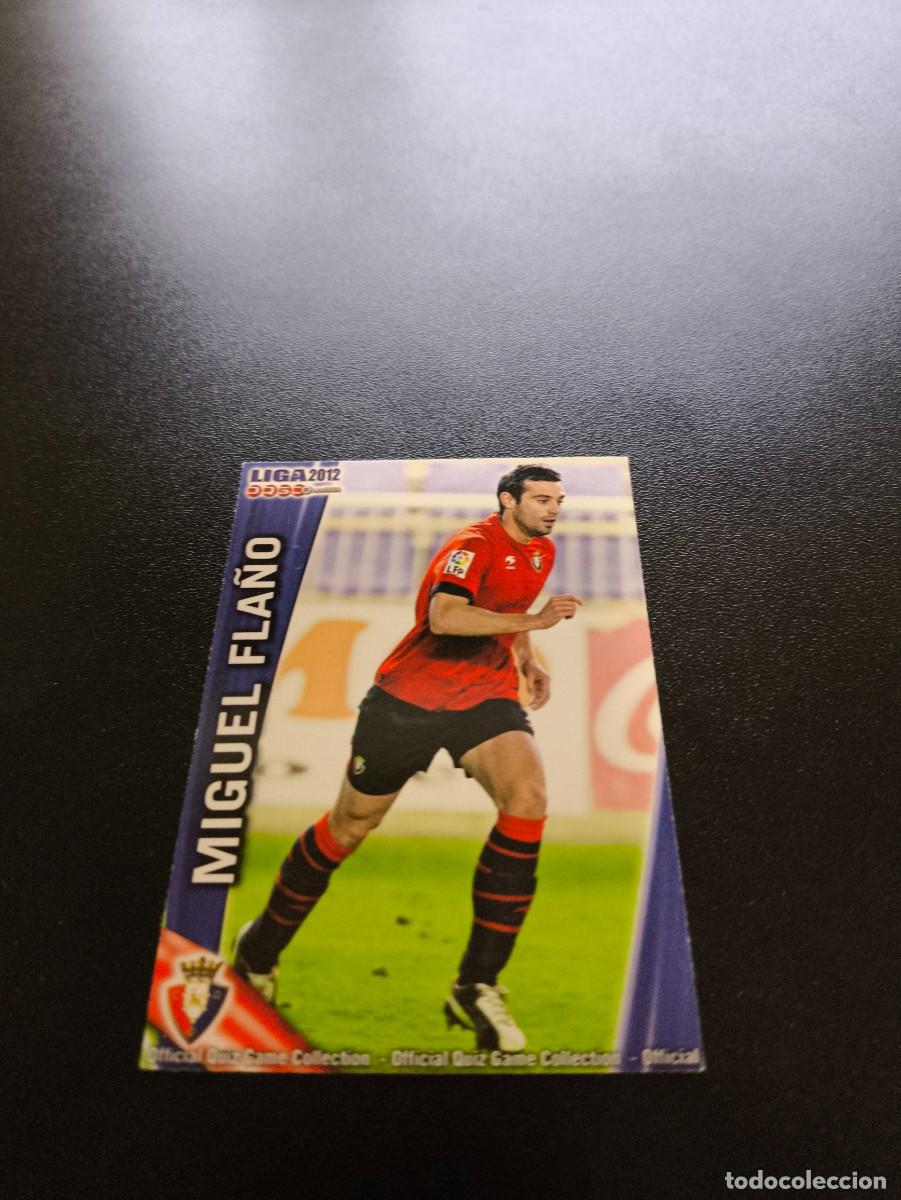 Cromos de F&uacute;tbol: 225 MIGUEL FLA&Ntilde;O OSASUNA MUNDICROMO LIGA 2011 2012 11 12 NO PANINI ESTE MEGACRACKS