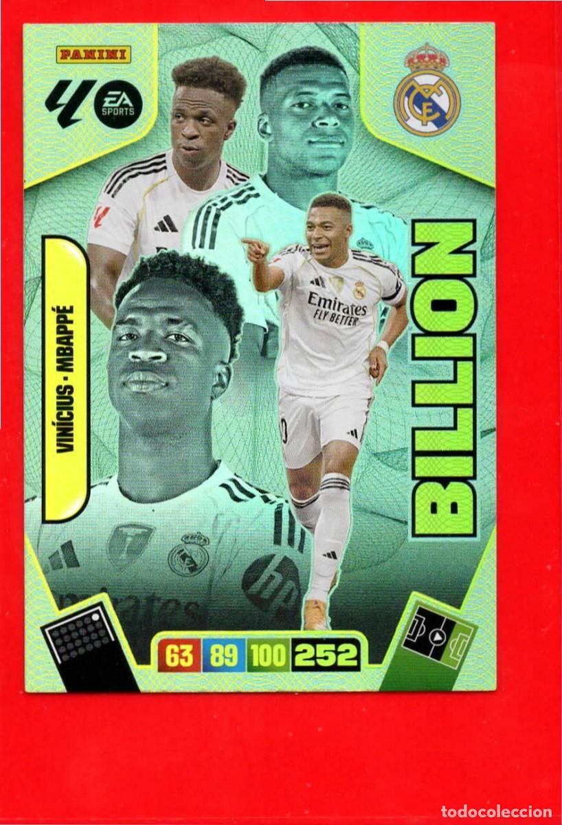 Cartes &agrave; collectionner de Football: Vin&iacute;cius / Mbapp&eacute; - REAL MADRID - Billion - Sobre Momentum Oro - Adrenalyn Liga 2026 25 26