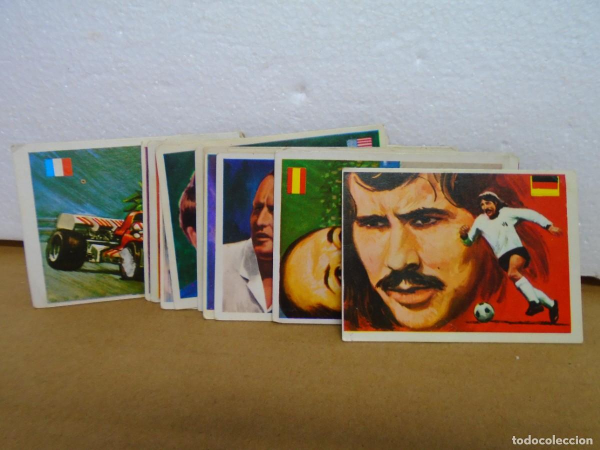 Cromos de F&uacute;tbol: CROMOS/ASES MUNDIALES DEL DEPORTE/EDIT.QUELCOM 1979/ LOTE DE 22 CROMOS.