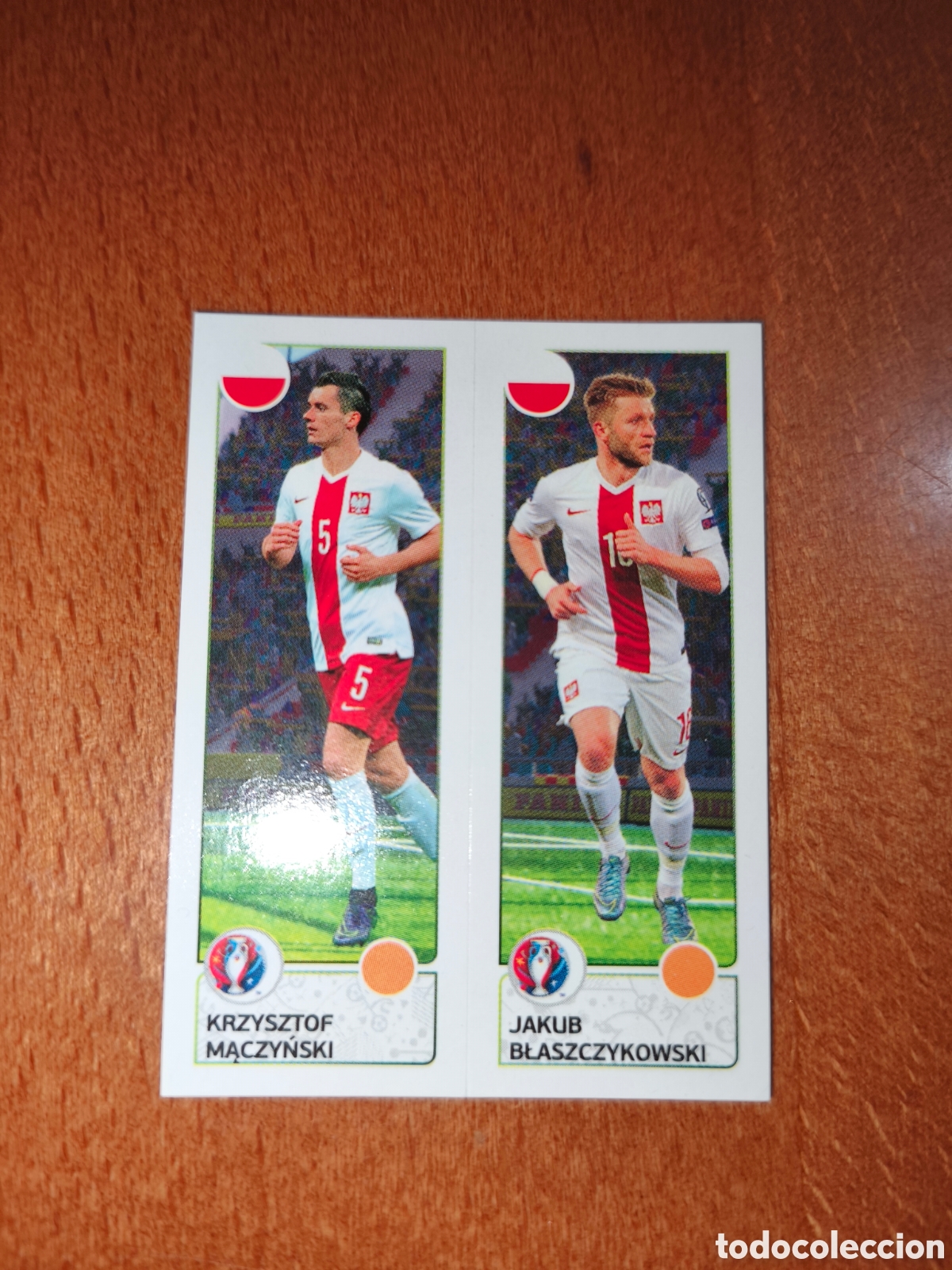 Cromos de F&uacute;tbol: Krzysztof Maczynski/Jakub Blaszczykowski n&deg;317 UEFA Euro 2016 Polonia