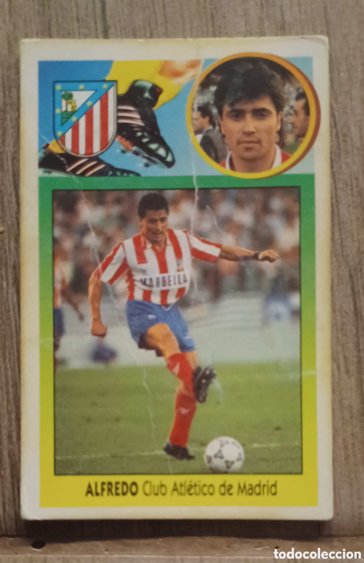 Cromos de F&uacute;tbol: ALFREDO BAJA ATLETICO DE MADRID EDICIONES ESTE 1993 1994 93 94 CARTON NUNCA PEGADO
