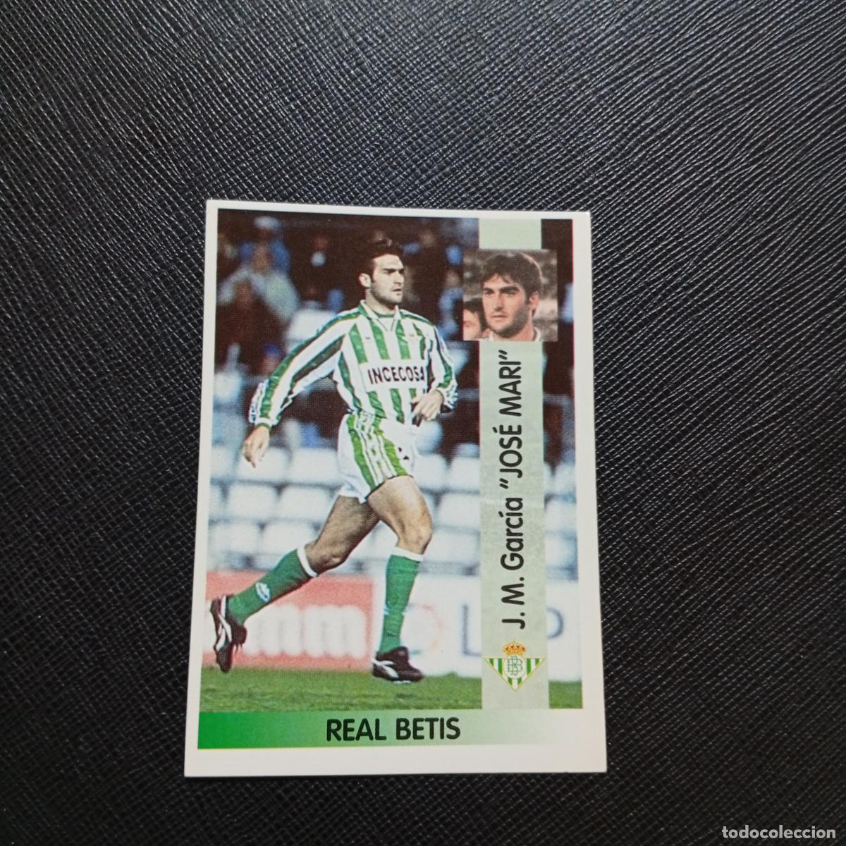 Cromos de F&uacute;tbol: 125 JOSE MARI REAL BETIS PANINI 1996 1997 CROMO FUTBOL LIGA 96 97 - SIN PEGAR - A189 PG433