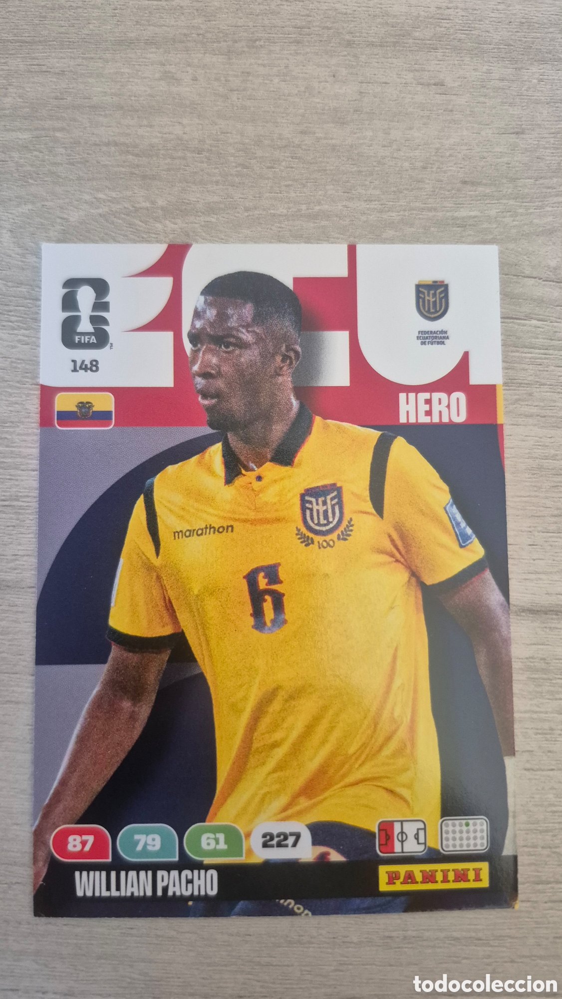 Cromos de F&uacute;tbol: N&deg;148 Ecuador Willian Pacho Adrenalyn FIFA World Cup 26