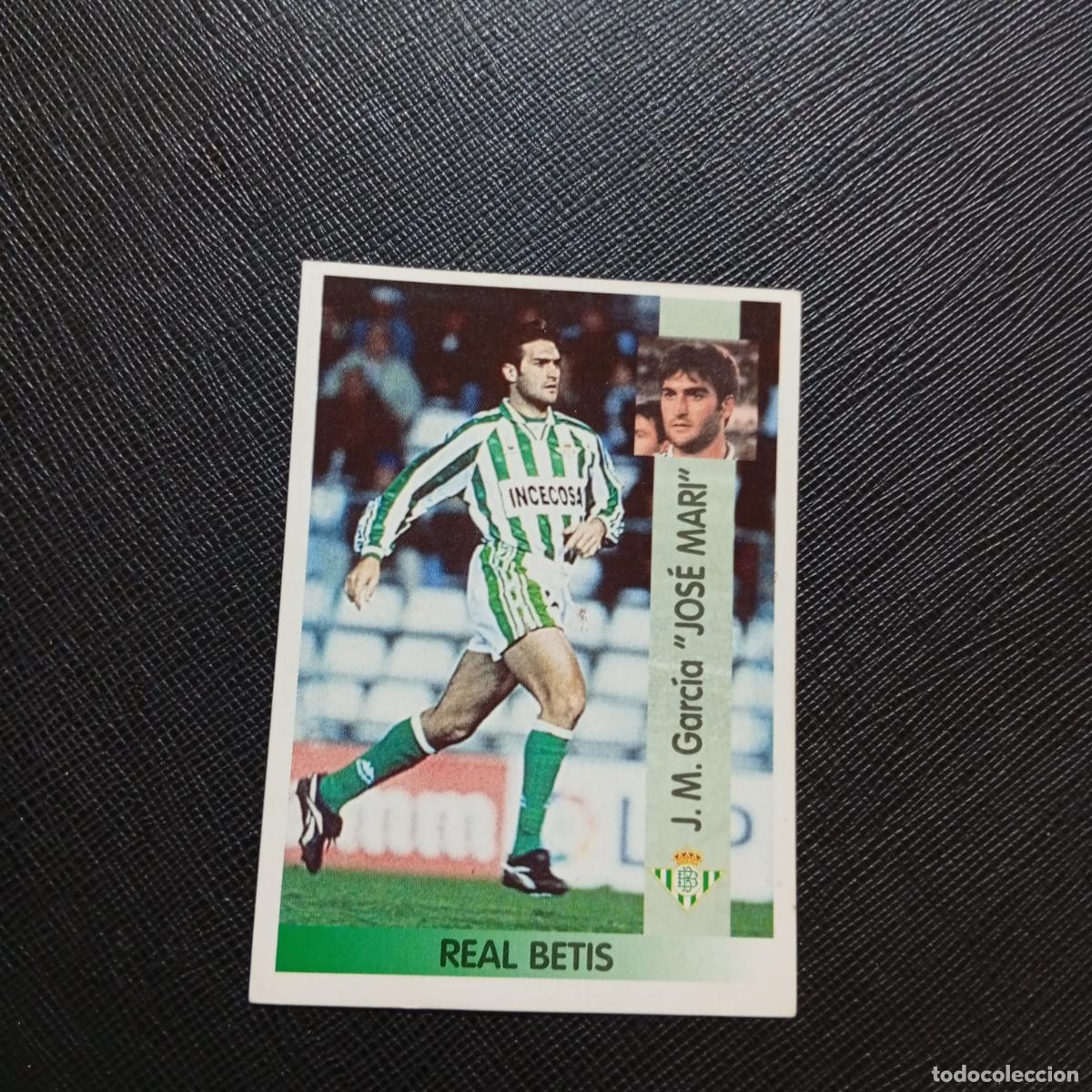 Cromos de F&uacute;tbol: 125 JOSE MARI REAL BETIS PANINI 1996 1997 CROMO FUTBOL LIGA 96 97 - SIN PEGAR - A189 PG433 B
