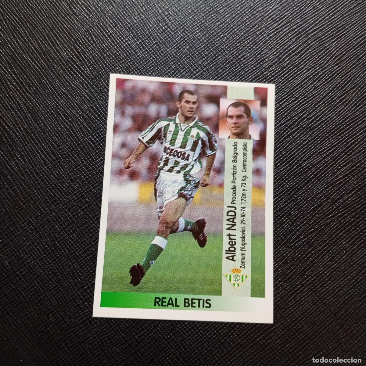 Cromos de Futebol: 376 NADJ REAL BETIS PANINI 1996 1997 CROMO FUTBOL LIGA 96 97 - SIN PEGAR - A189 PG442 B