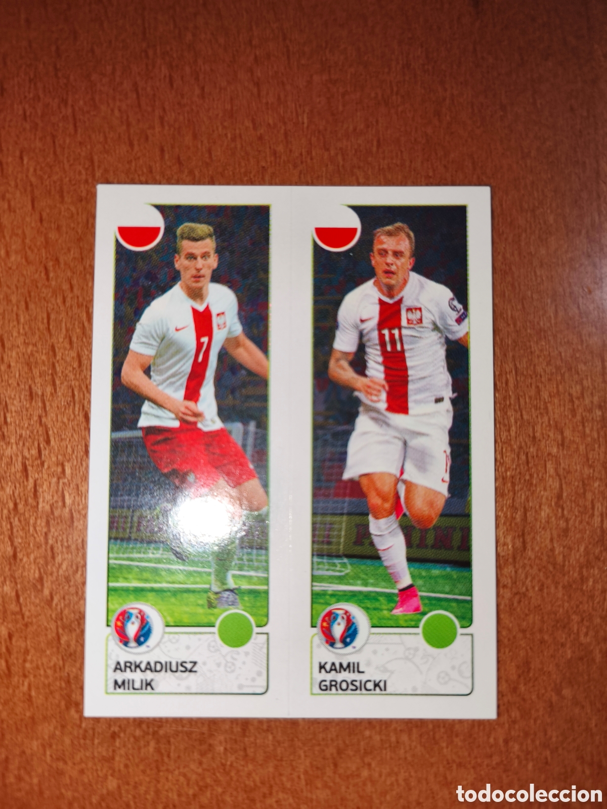 Cromos de Futebol: Arkadiusz Milik/Kamil Grosicki n&deg;318 UEFA Euro 2016 Polonia