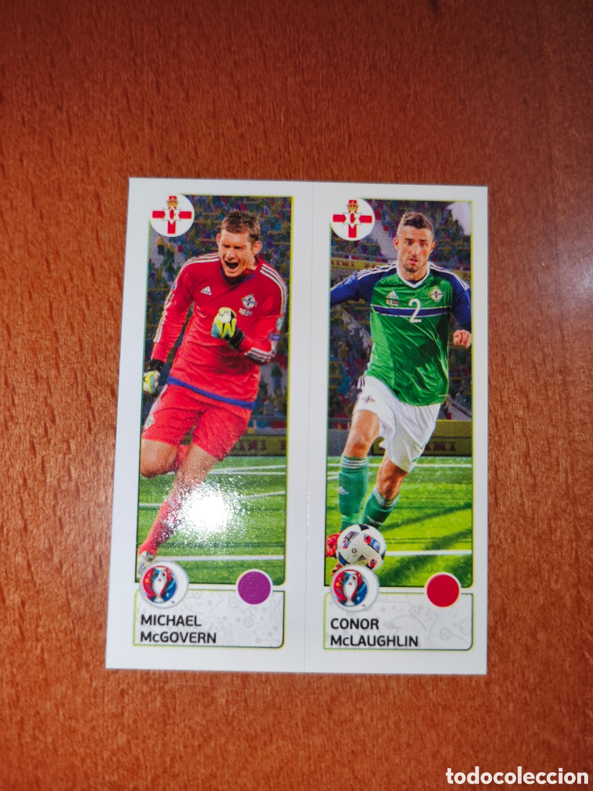 Cromos de Futebol: Michael McGovern/Conor McLaughlin n&deg;320 UEFA Euro 2016 Irlanda Norte
