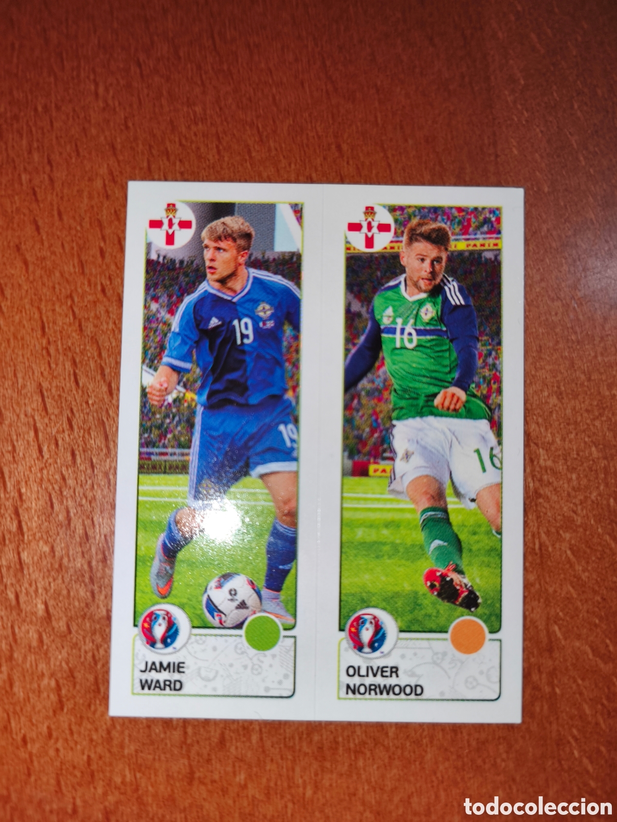 Cartes &agrave; collectionner de Football: Jamie Ward/Oliver Norwood n&deg;323 UEFA Euro 2016 Irlanda Norte