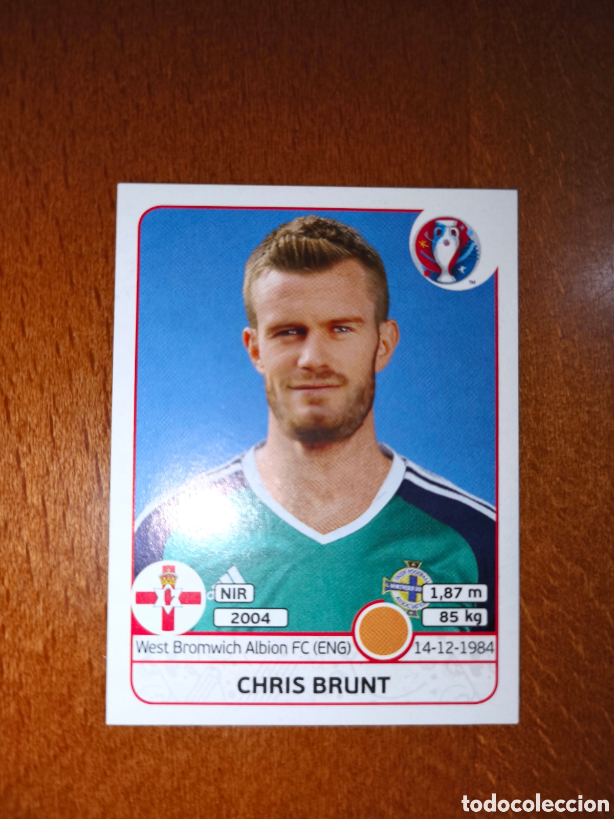 Cromos de F&uacute;tbol: Chris Brunt n&deg;338 UEFA Euro 2016 Irlanda Norte