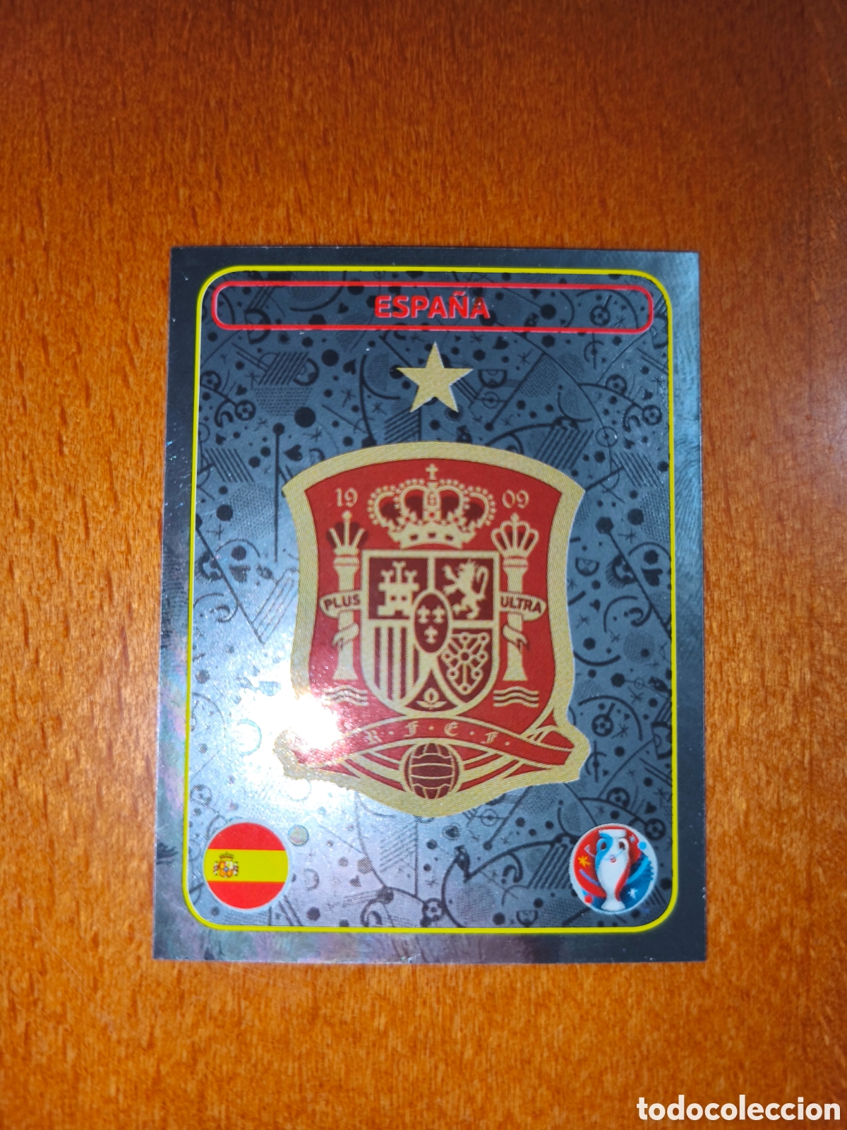 Cromos de F&uacute;tbol: Escudo Espa&ntilde;a n&deg;346 UEFA Euro 2016