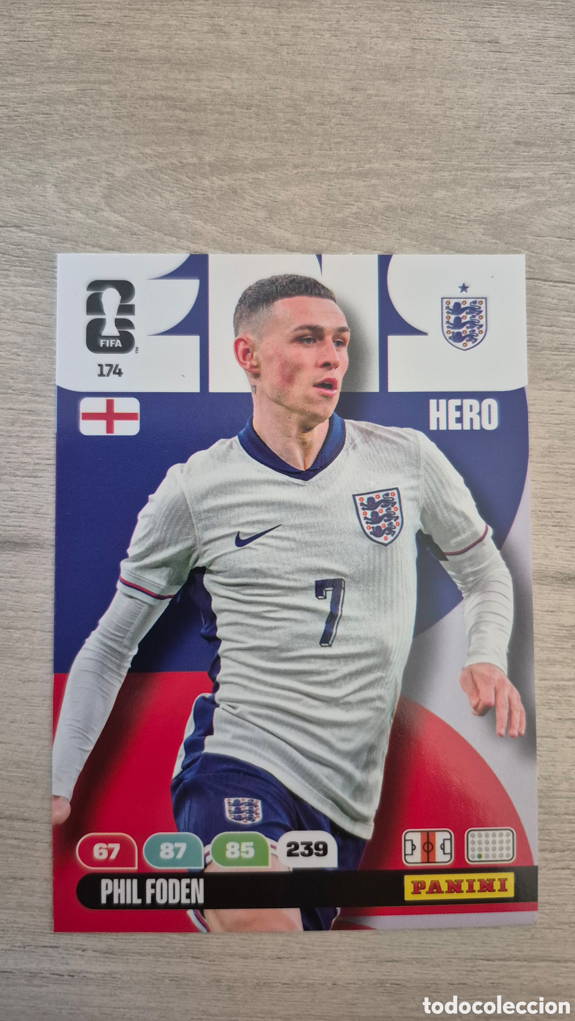 Cromos de F&uacute;tbol: N&deg;174 Inglaterra Phil Foden Adrenalyn FIFA World Cup 26