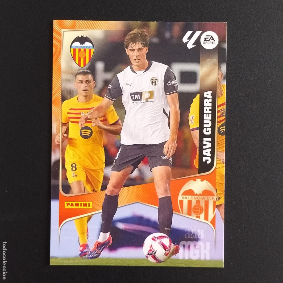 Cromos de F&uacute;tbol: MGK 355 JAVI GUERRA VALENCIA CROMOS ALBUM MEGACRACKS LIGA FUTBOL 2025 2026 25 26