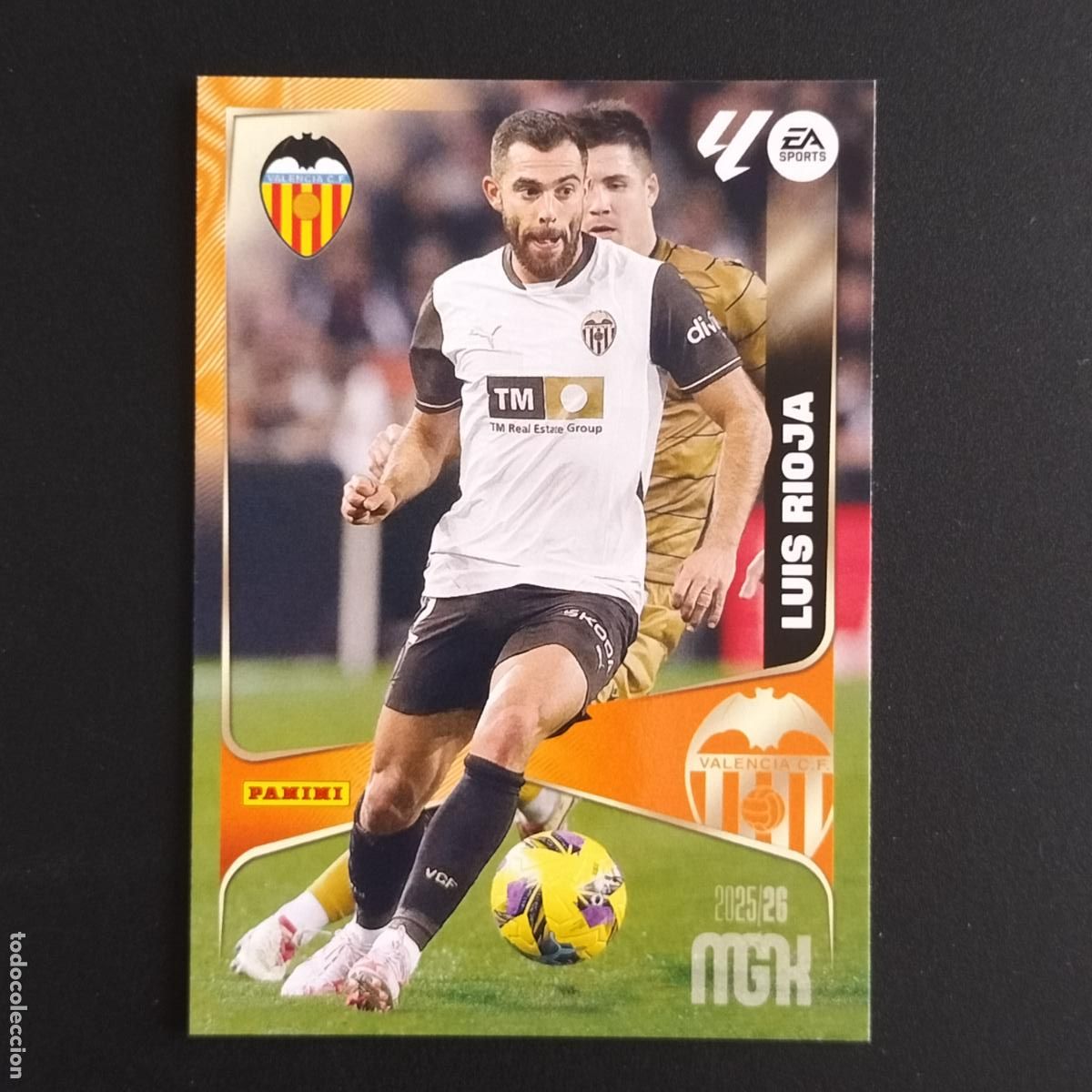 Cromos de F&uacute;tbol: MGK 356 LUIS RIOJA VALENCIA CROMOS ALBUM MEGACRACKS LIGA FUTBOL 2025 2026 25 26