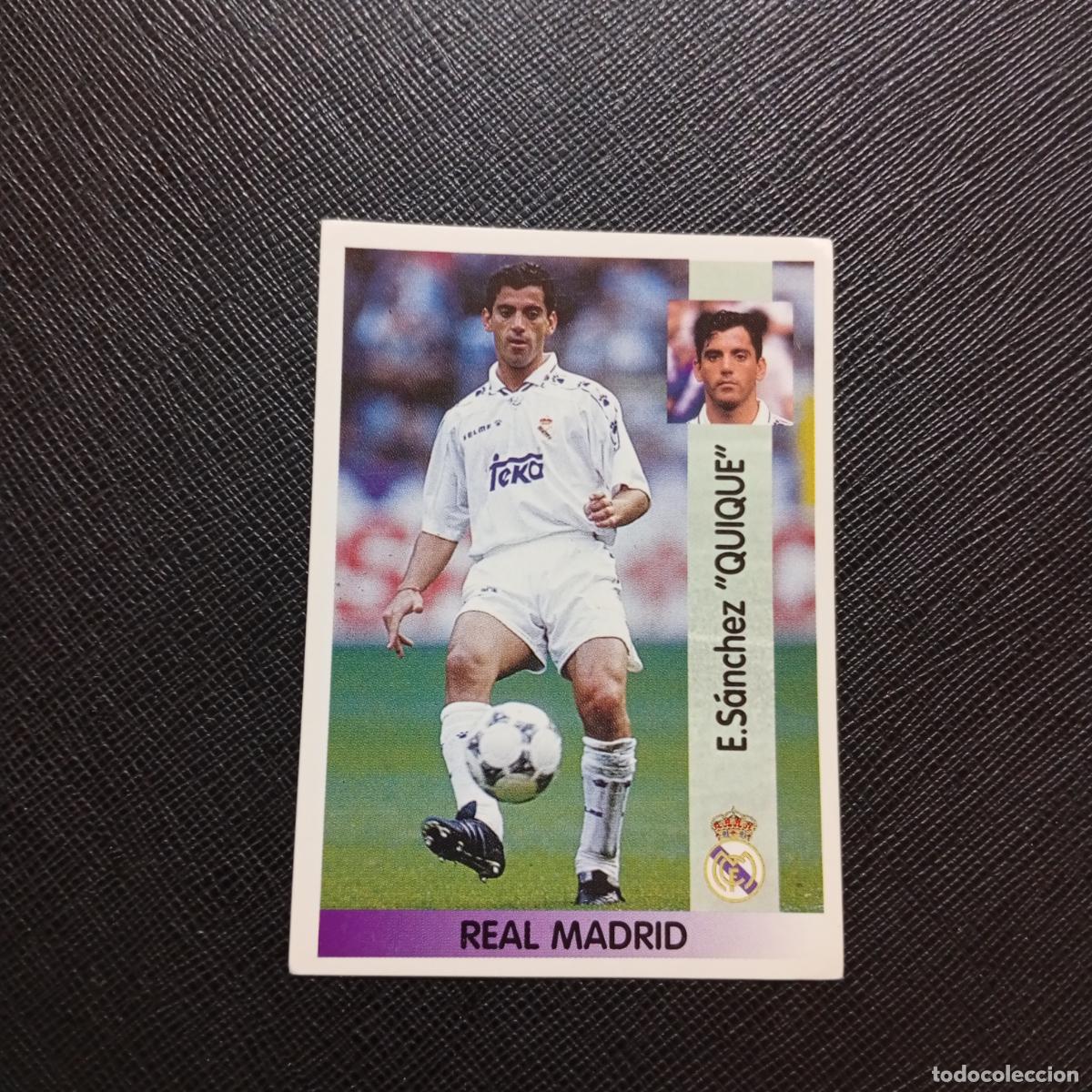 Cartes &agrave; collectionner de Football: 82 QUIQUE REAL MADRID PANINI 1996 1997 CROMO FUTBOL LIGA 96 97 - SIN PEGAR - A189 PG478 BAJA