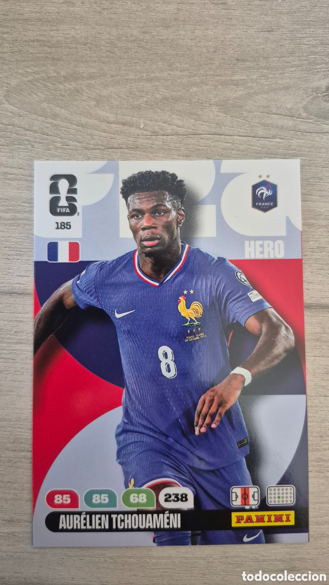 Cartes &agrave; collectionner de Football: N&deg;185 Francia Aurelien Tchouameni Adrenalyn FIFA World Cup 26