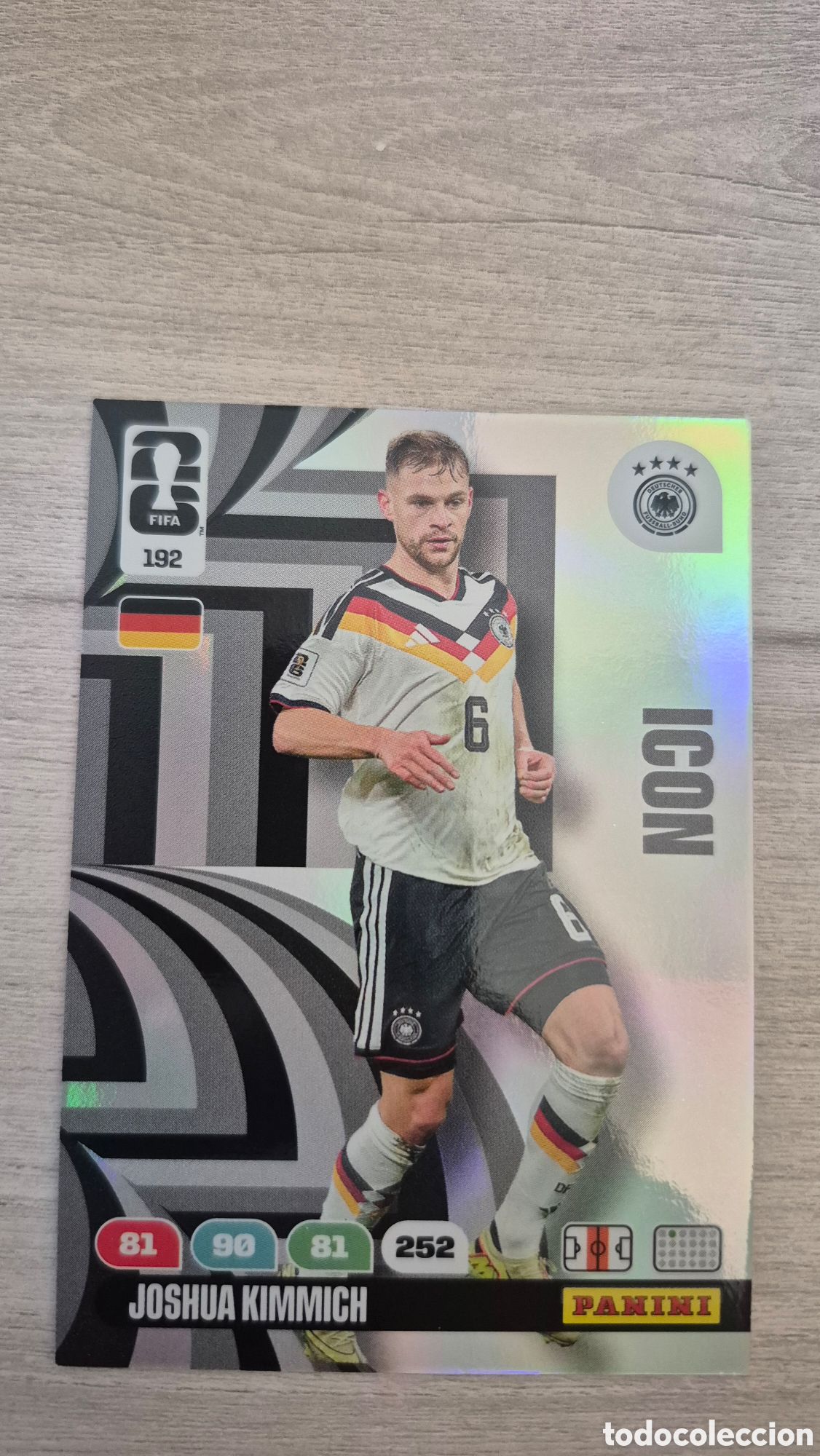 Cartes &agrave; collectionner de Football: N&deg;192 Icon Alemania Joshua Kimmich Adrenalyn FIFA World Cup 26