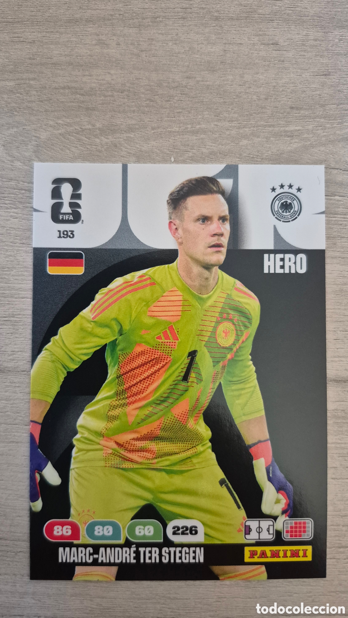 Cromos de F&uacute;tbol: N&deg;193 Alemania Marc-Andre Ter Stegen Adrenalyn FIFA World Cup 26