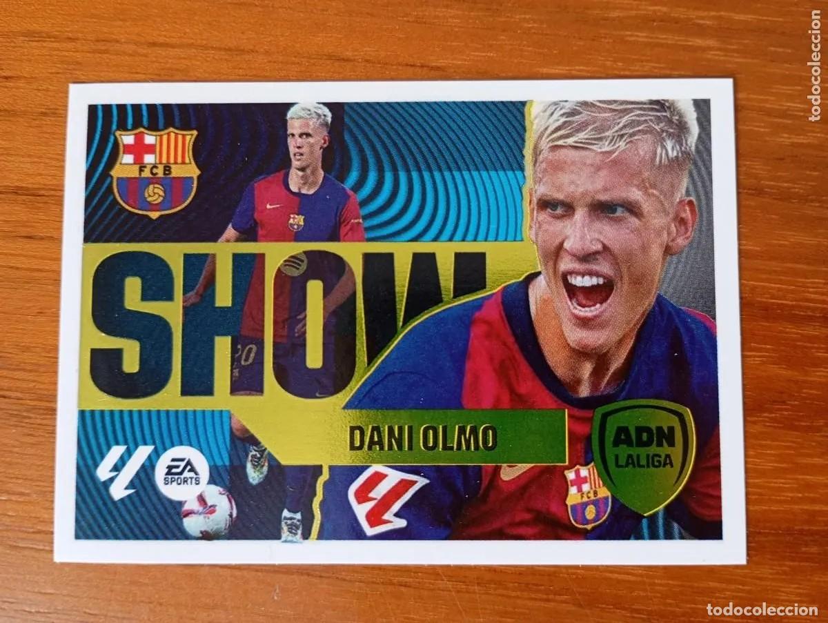 Cromos de F&uacute;tbol: CROMO. DANI OLMO. FC BARCELONA. LIGA ESTE 2024 25NUM 6 BIS. SHOW. NUNCA PEGADO.