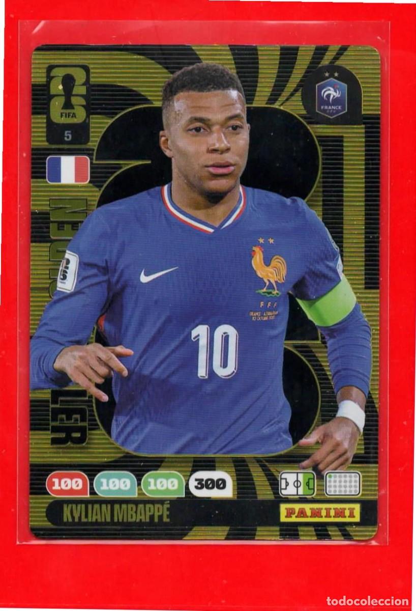 Cartes &agrave; collectionner de Football: 5 Mbappe - Francia - Golden Baller - World Cup Mundial 2026 26