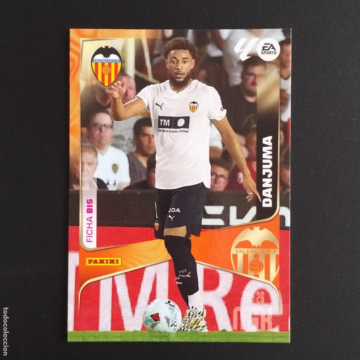 Cromos de F&uacute;tbol: MGK 358 DANJUMA FICHA BIS VALENCIA CROMOS ALBUM MEGACRACKS LIGA FUTBOL 2025 2026 25 26