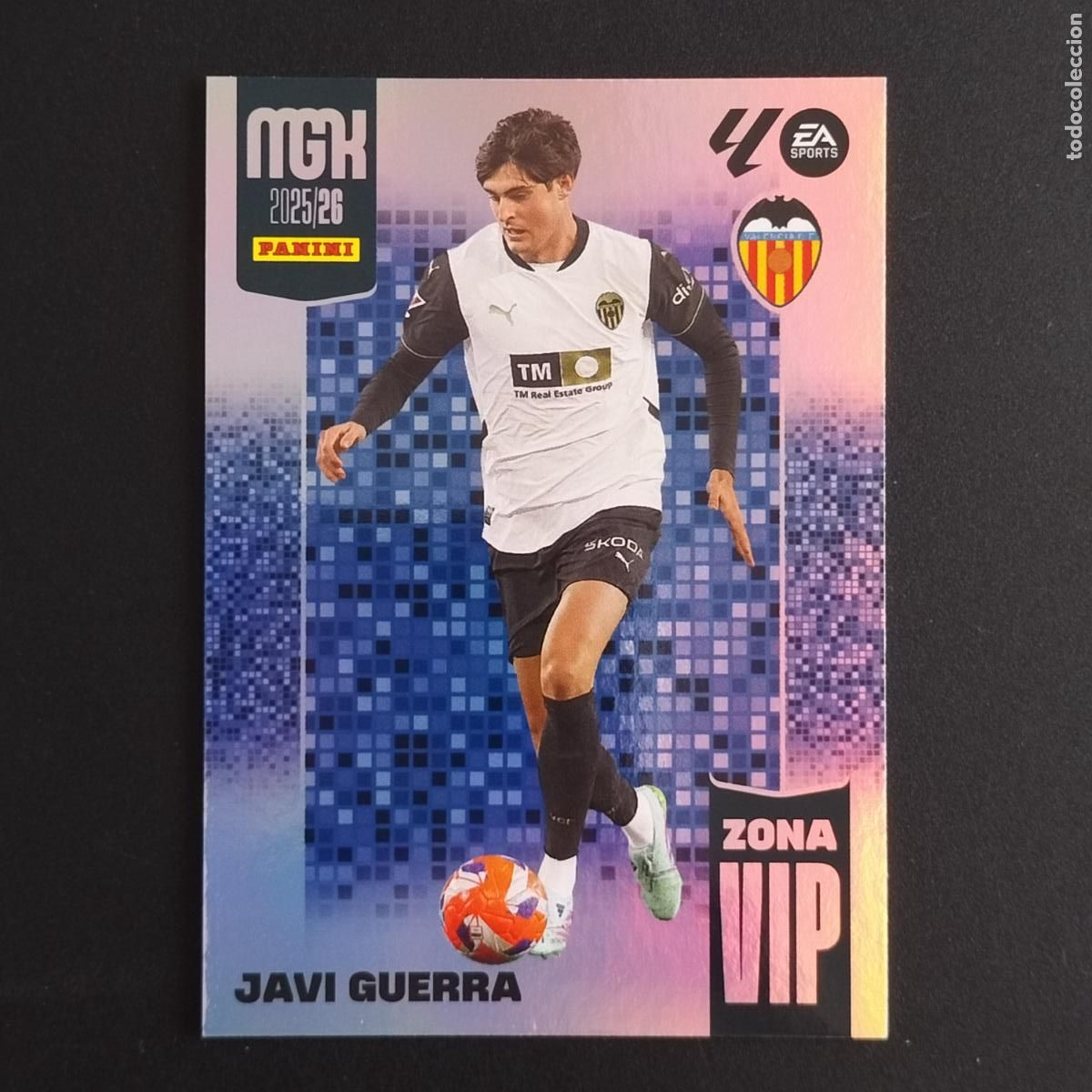 Cromos de F&uacute;tbol: MGK 398 JAVI GUERRA ZONA VIP VALENCIA CROMOS ALBUM MEGACRACKS LIGA FUTBOL 2025 2026 25 26