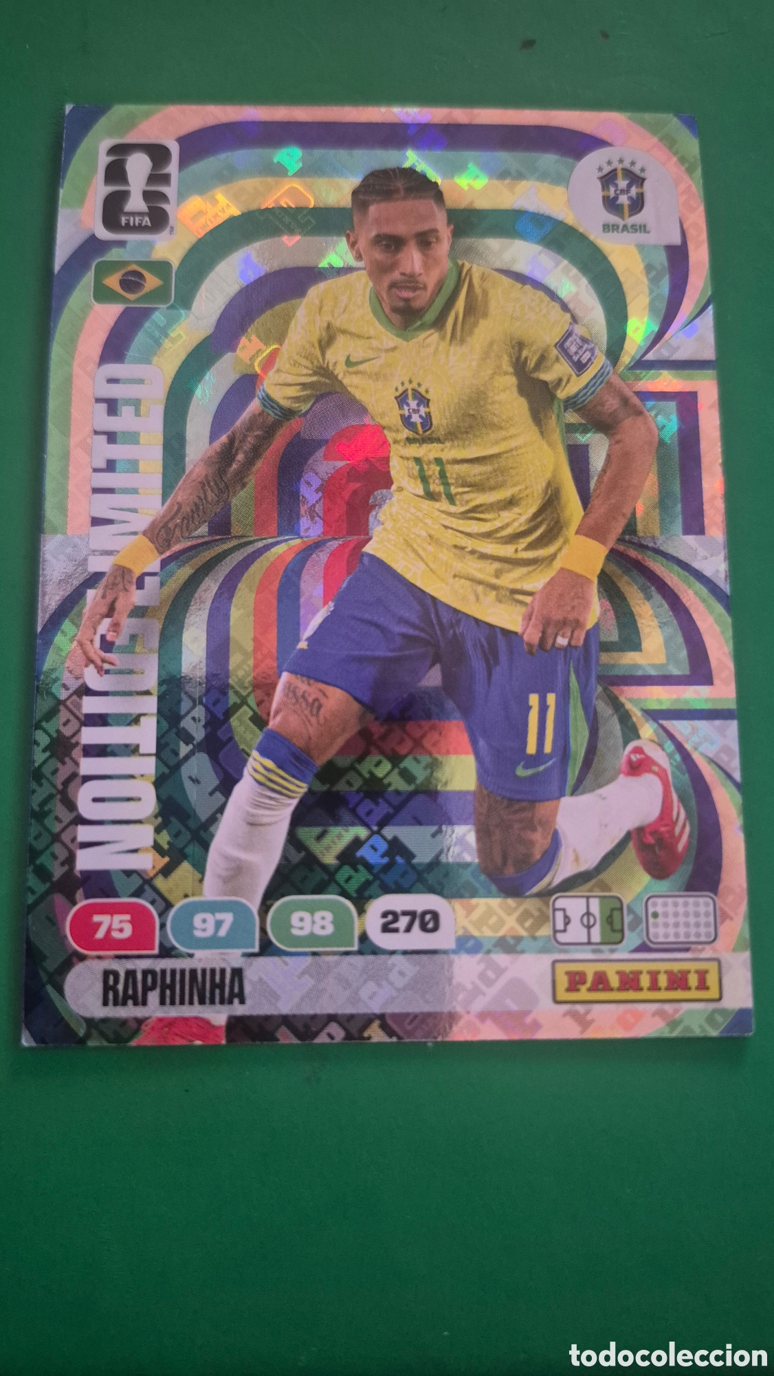 Cartes &agrave; collectionner de Football: ADRENALYN XL RAPHINHA EDITION LIMITED EDICION LIMITADA BRASIL FIFA WORLD CUP 2026 MUNDIAL PANINI