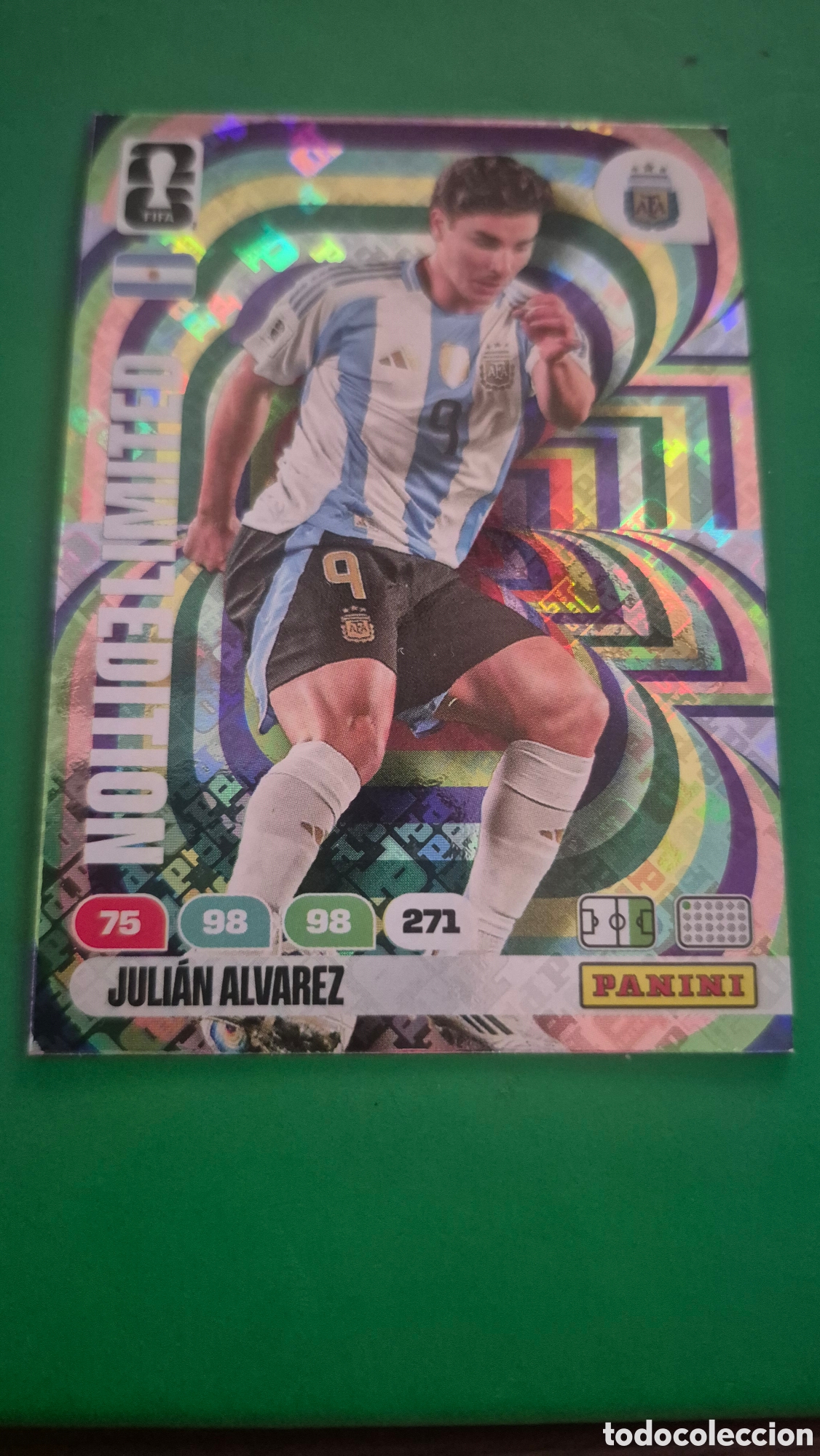 Cartes &agrave; collectionner de Football: ADRENALYN XL JULIAN ALVAREZ EDICION LIMITADA LIMITED ARGENTINA FIFA WORLD CUP 2026 MUNDIAL PANINI