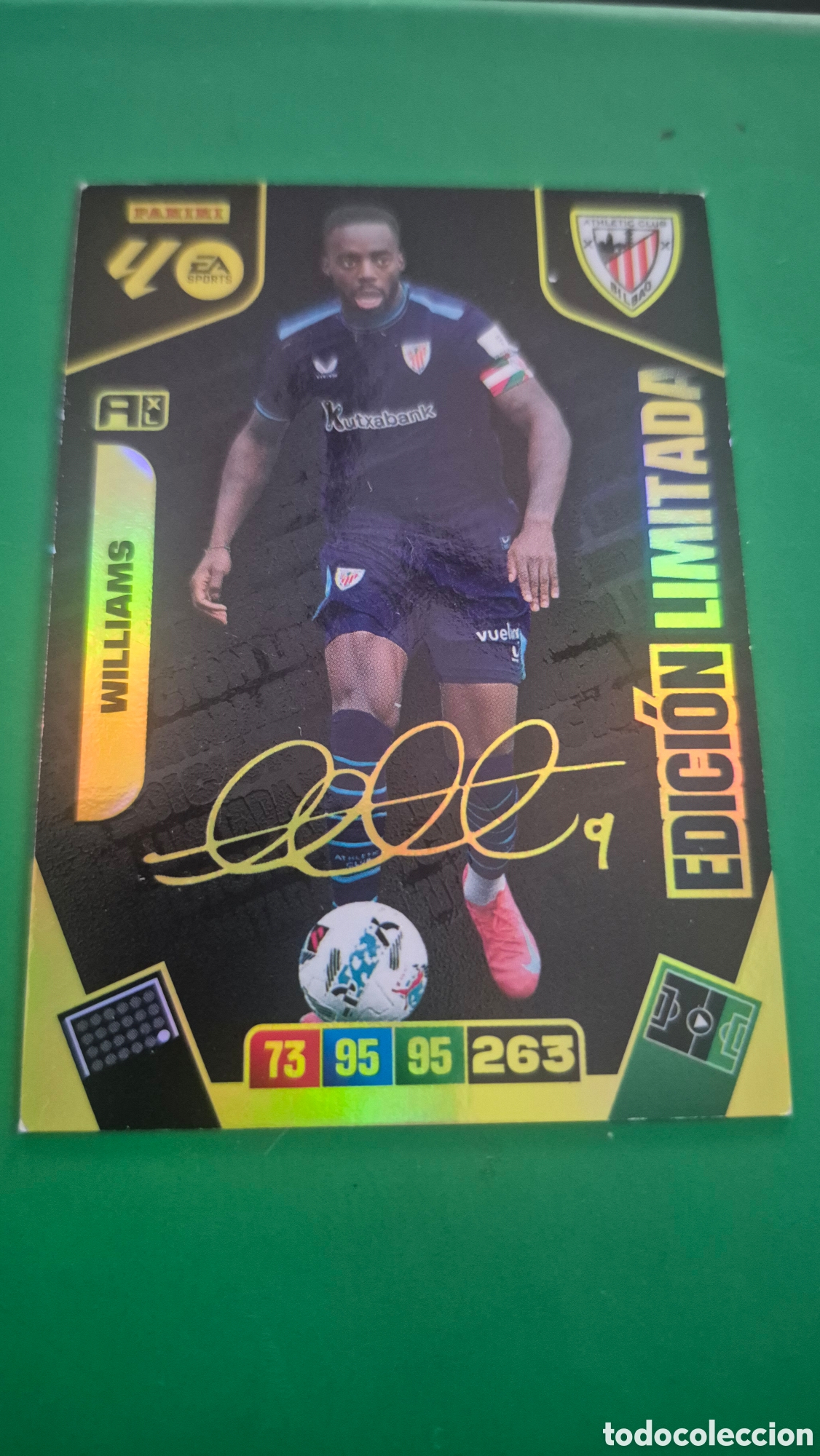 Cartes &agrave; collectionner de Football: ADRENALYN XL 2025 2026 25 26 PANINI N&ordm; I&Ntilde;AKI WILLIAMS ATHLETIC BILBAO FIRMA IMPRESA EDICION LIMITADA