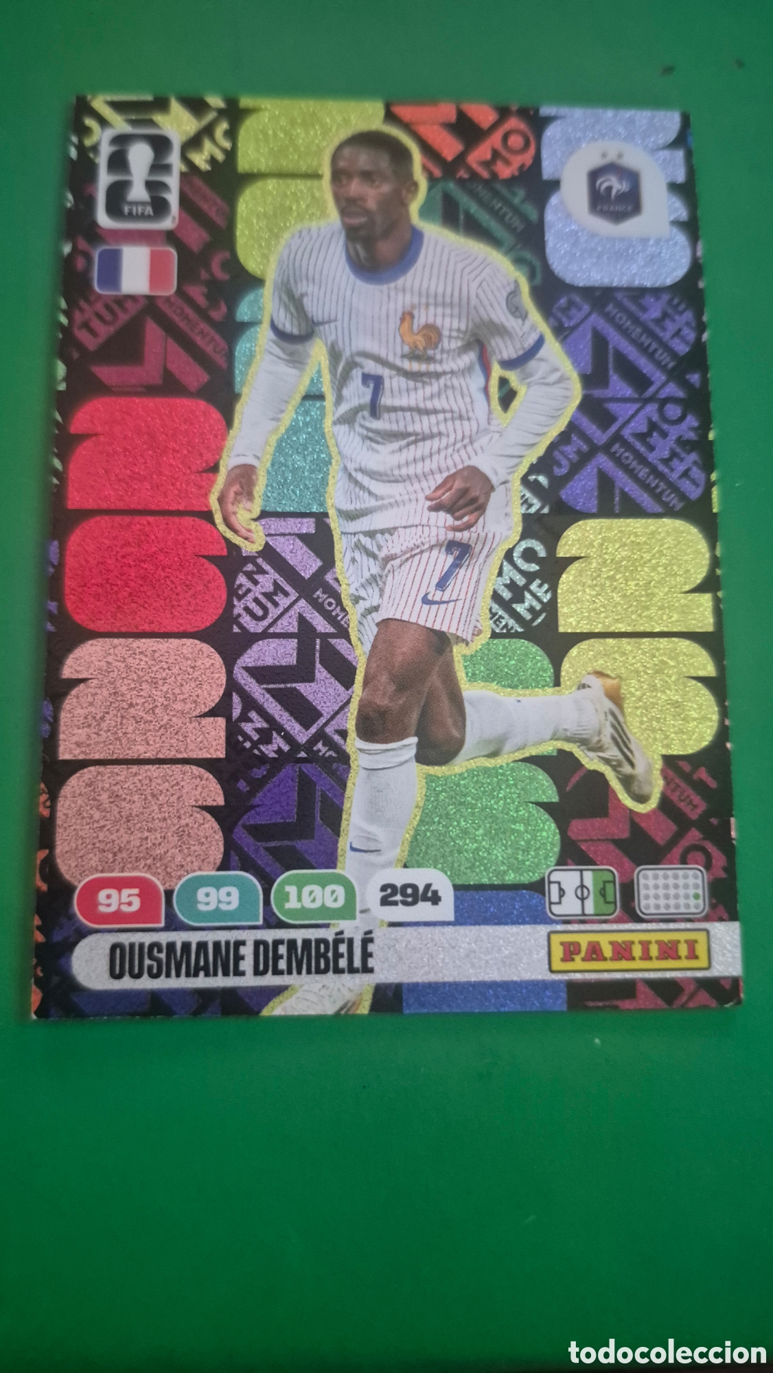 Cromos de F&uacute;tbol: CROMO MOMENTUM OUSMANE DEMBELE 2025-26 25-26 WORLD CUP 2026 COPA DEL MUNDO