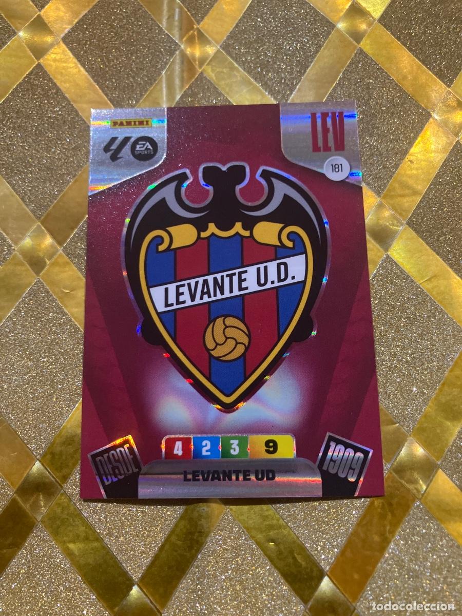 Cromos de F&uacute;tbol: CROMO DE FUTBOL NUMERO 181 ESCUDO DEL LEVANTE ADRENALYN XL 2025 2026 PANINI !