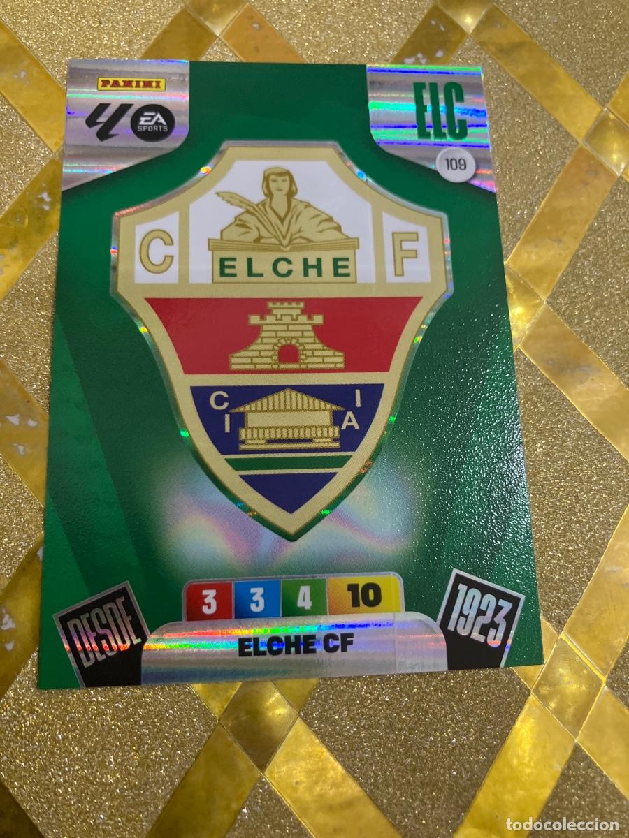 Cromos de F&uacute;tbol: CROMO DE FUTBOL NUMERO 109 ESCUDO DEL ELCHE ADRENALYN XL 2025 2026 PANINI !
