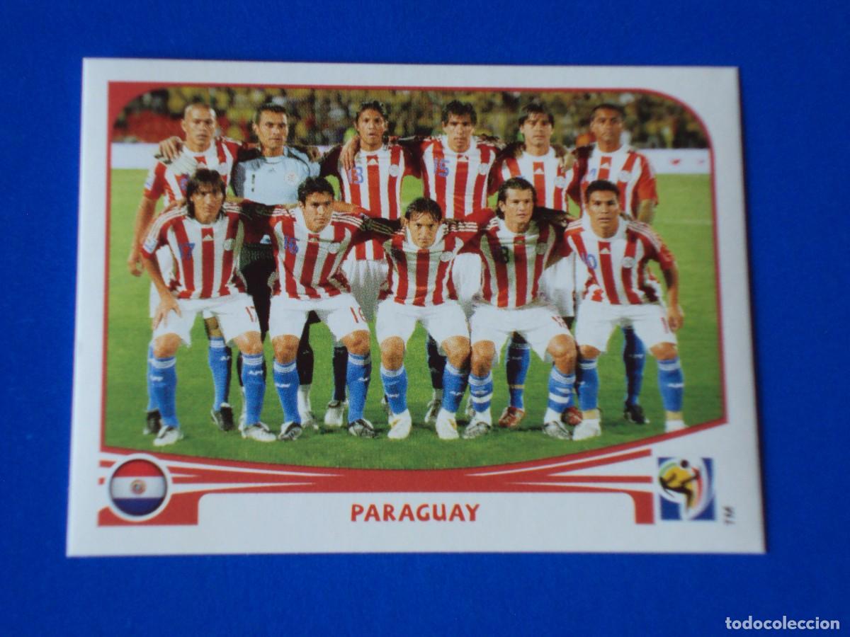 Cromos de F&uacute;tbol: 429 EQUIPO PARAGUAY MUNDIAL FUTBOL SOUTH AFRICA 2010 FIFA WORLD CUP PANINI CROMO NUEVO