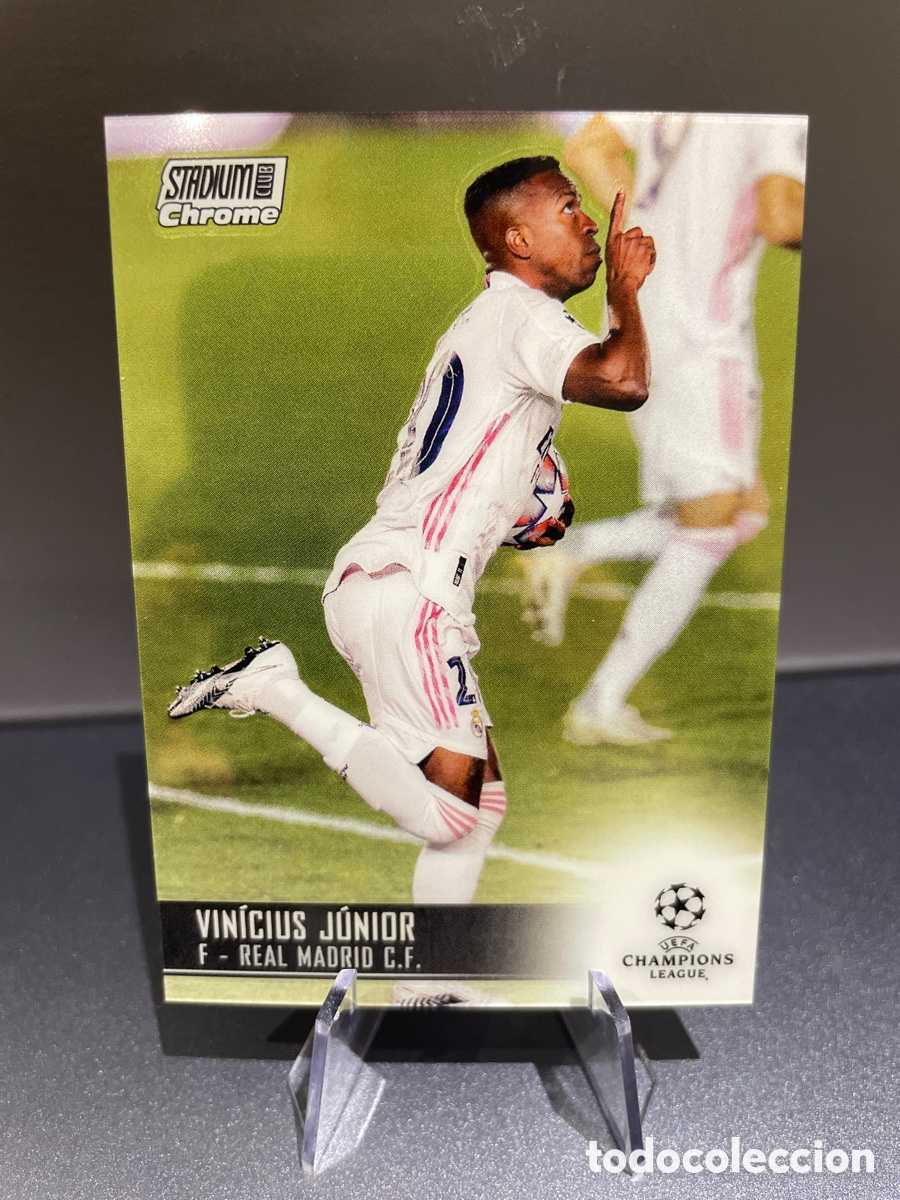 Cromos de F&uacute;tbol: Vinicius Jr 76 Topps Chrome Stadium 2020-21 Real Madrid
