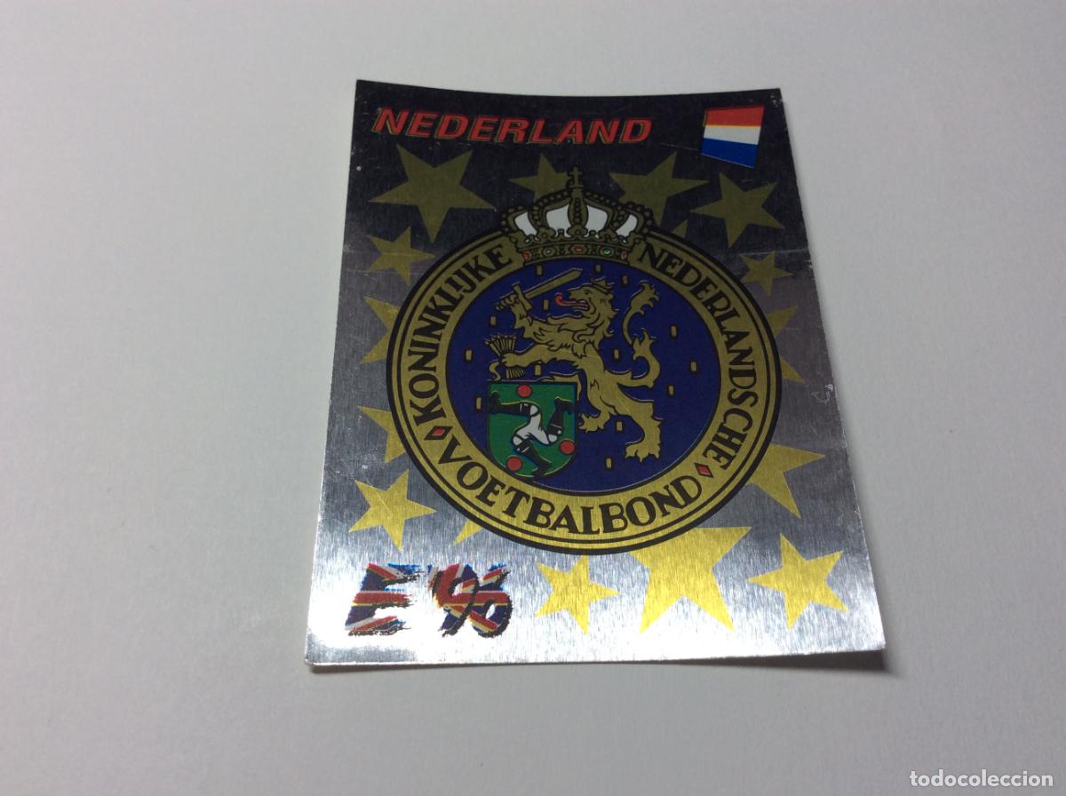 Cromos de F&uacute;tbol: 75 Escudo Pa&iacute;ses Bajos Holanda UEFA EURO 1996 PANINI