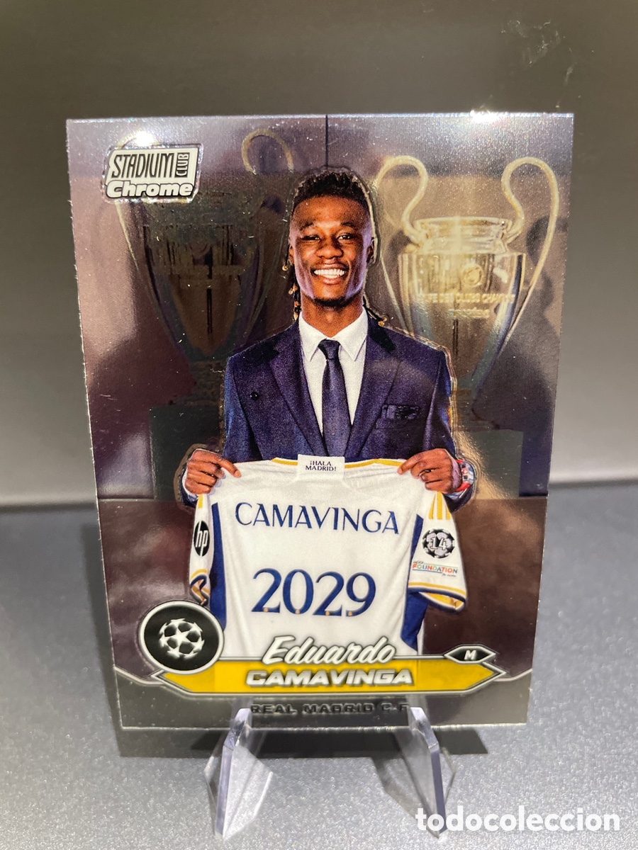 Figurine di Calcio: Camavinga 12 Topps Chrome Stadium 2023-24 Real Madrid