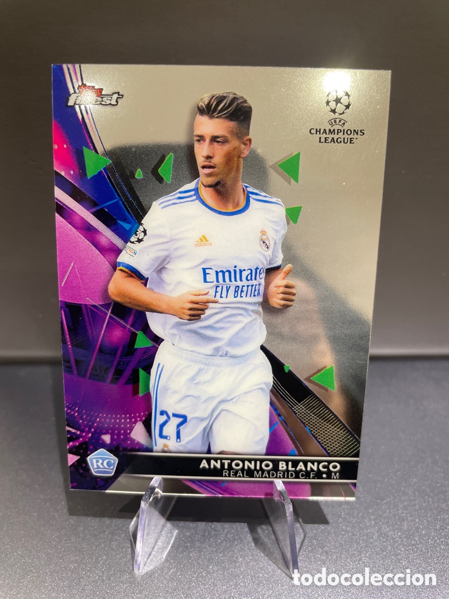 Cromos de Futebol: Antonio Blanco 96 Rookie Topps Finest UCL 2021-22 Real Madrid