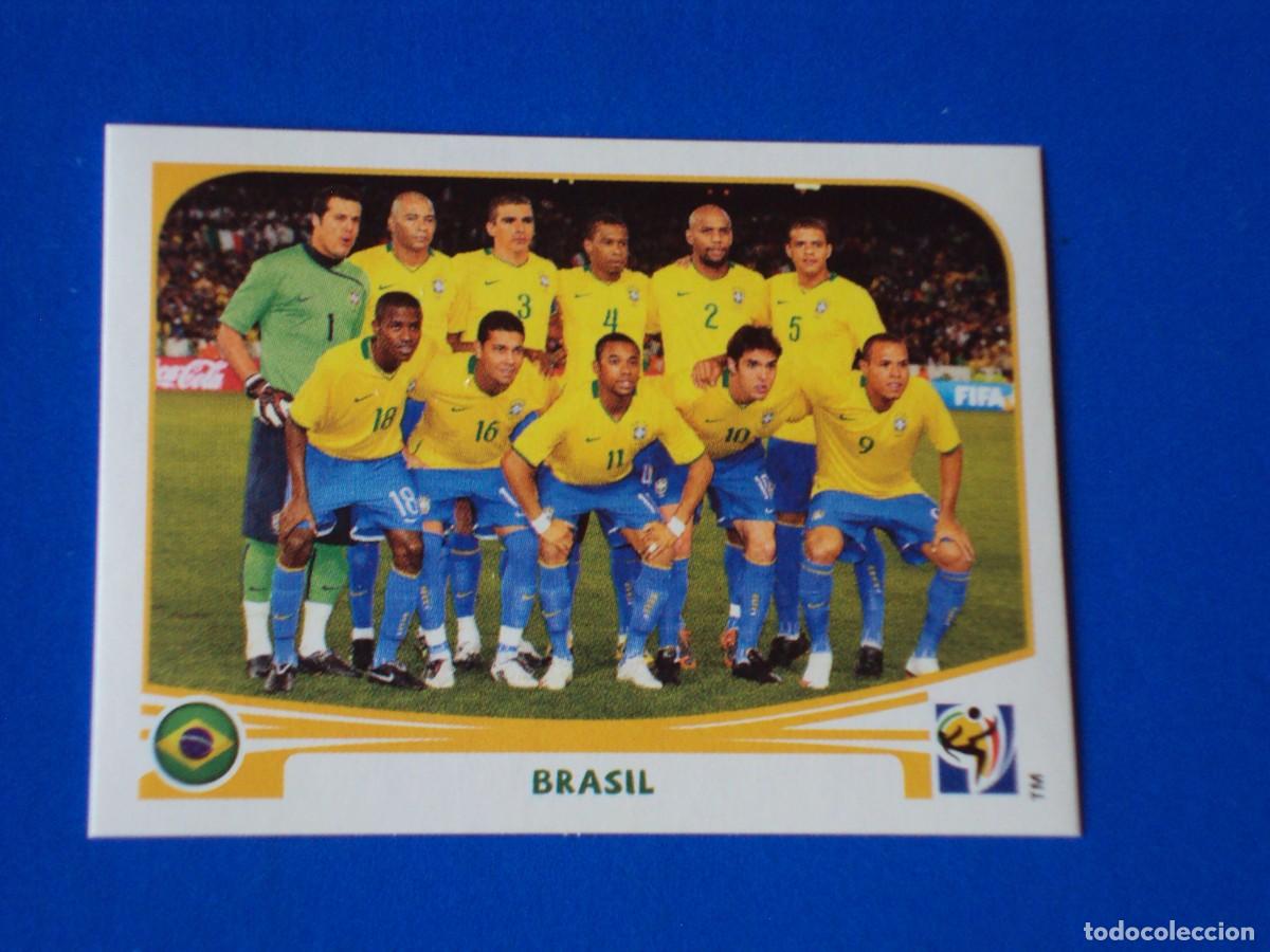 Cromos de Futebol: 486 EQUIPO BRASIL MUNDIAL FUTBOL SOUTH AFRICA 2010 FIFA WORLD CUP PANINI CROMO NUEVO