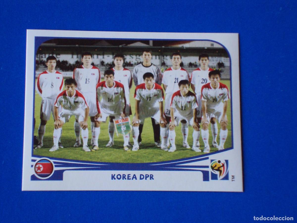 Fu&szlig;ball-Sticker: 505 EQUIPO COREA DEL NORTE MUNDIAL FUTBOL SOUTH AFRICA 2010 FIFA WORLD CUP PANINI CROMO NUEVO