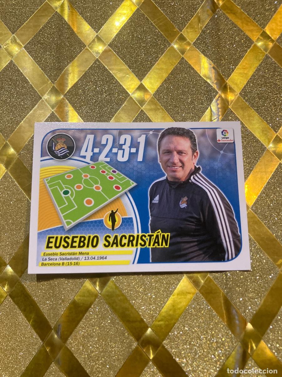 Fu&szlig;ball-Sticker: CROMO DE FUTBOL EUSEBIO SACRISTAN REAL SOCIEDAD NUMERO 32 LIGA ESTE 2016 2017 PANINI