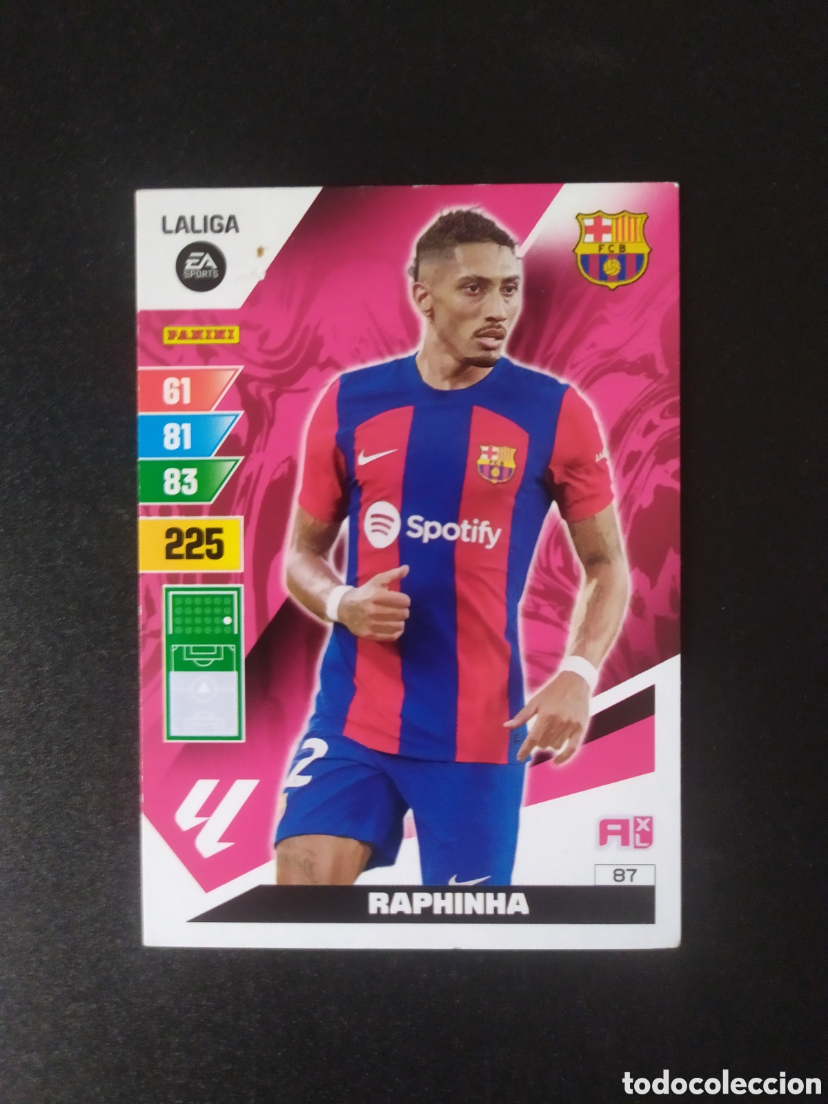 Cromos de F&uacute;tbol: Adrenalyn 2023 2024 23 24 panini Raphinha n&deg; 87 Barcelona