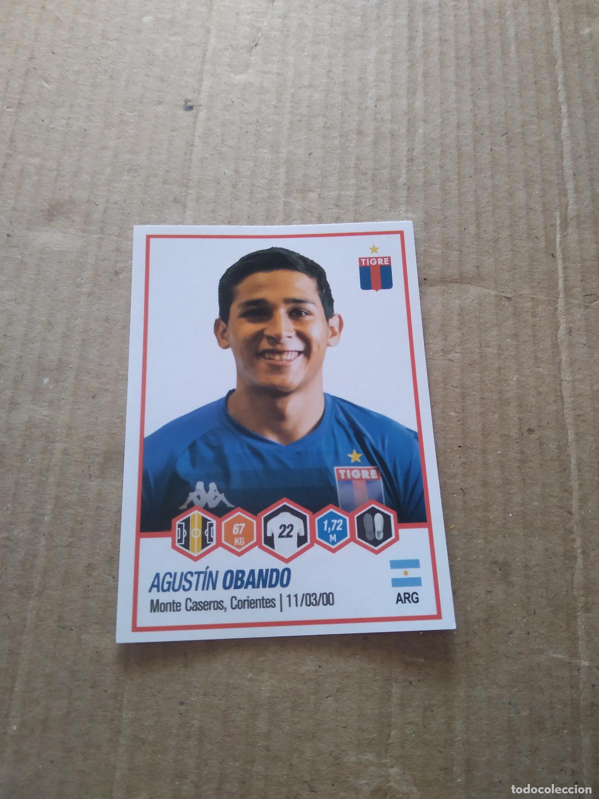Cromos de F&uacute;tbol: 437 AGUSTIN OBANDO TIGRE CROMO FUTBOL ARGENTINO PANINI LIGA ARGENTINA 2022