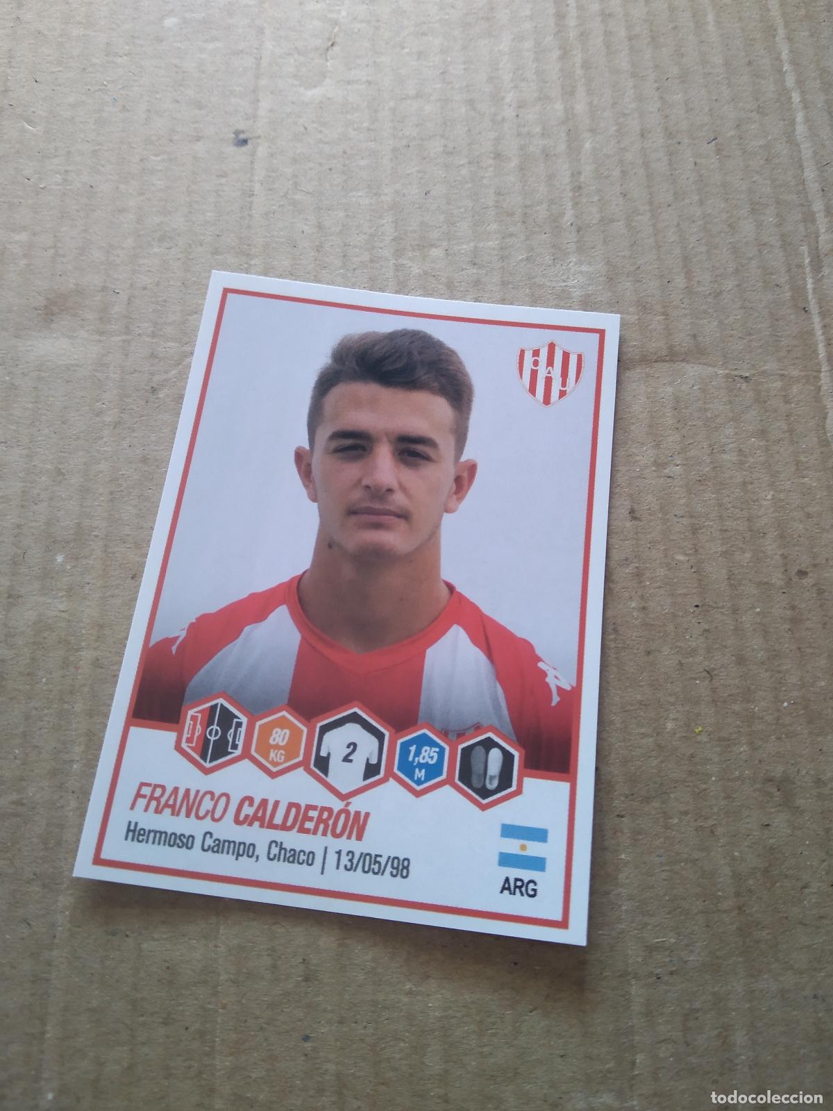Cromos de F&uacute;tbol: 450 FRANCO CALDERON UNION CROMO FUTBOL ARGENTINO PANINI LIGA ARGENTINA 2022