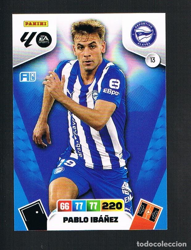 Cromos de F&uacute;tbol: ADRENALYN XL 2025-26 CARD N&ordm; 13 PABLO IB&Aacute;&Ntilde;EZ DEPORTIVO ALAVES