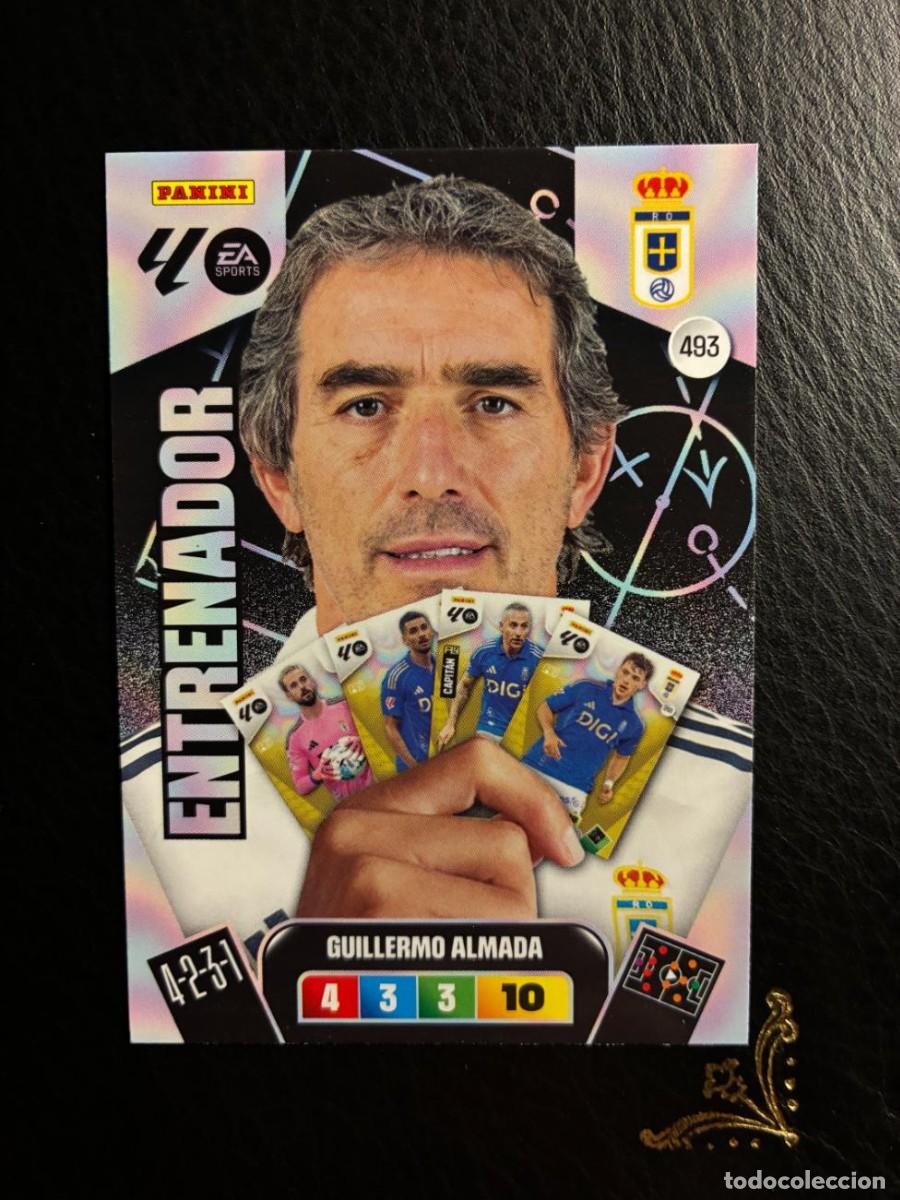 Cromos de F&uacute;tbol: 493 GUILLERMO ALMADA ENTRENADOR OVIEDO ADRENALYN LIGA 25 26 2025 2026 PANINI