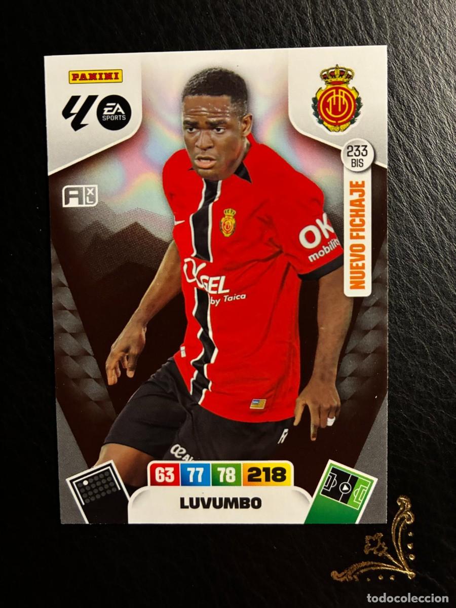 Cromos de F&uacute;tbol: 223 BIS LUVUMBO NUEVO FICHAJE MALLORCA ADRENALYN LIGA 25 26 2025 2026 PANINI