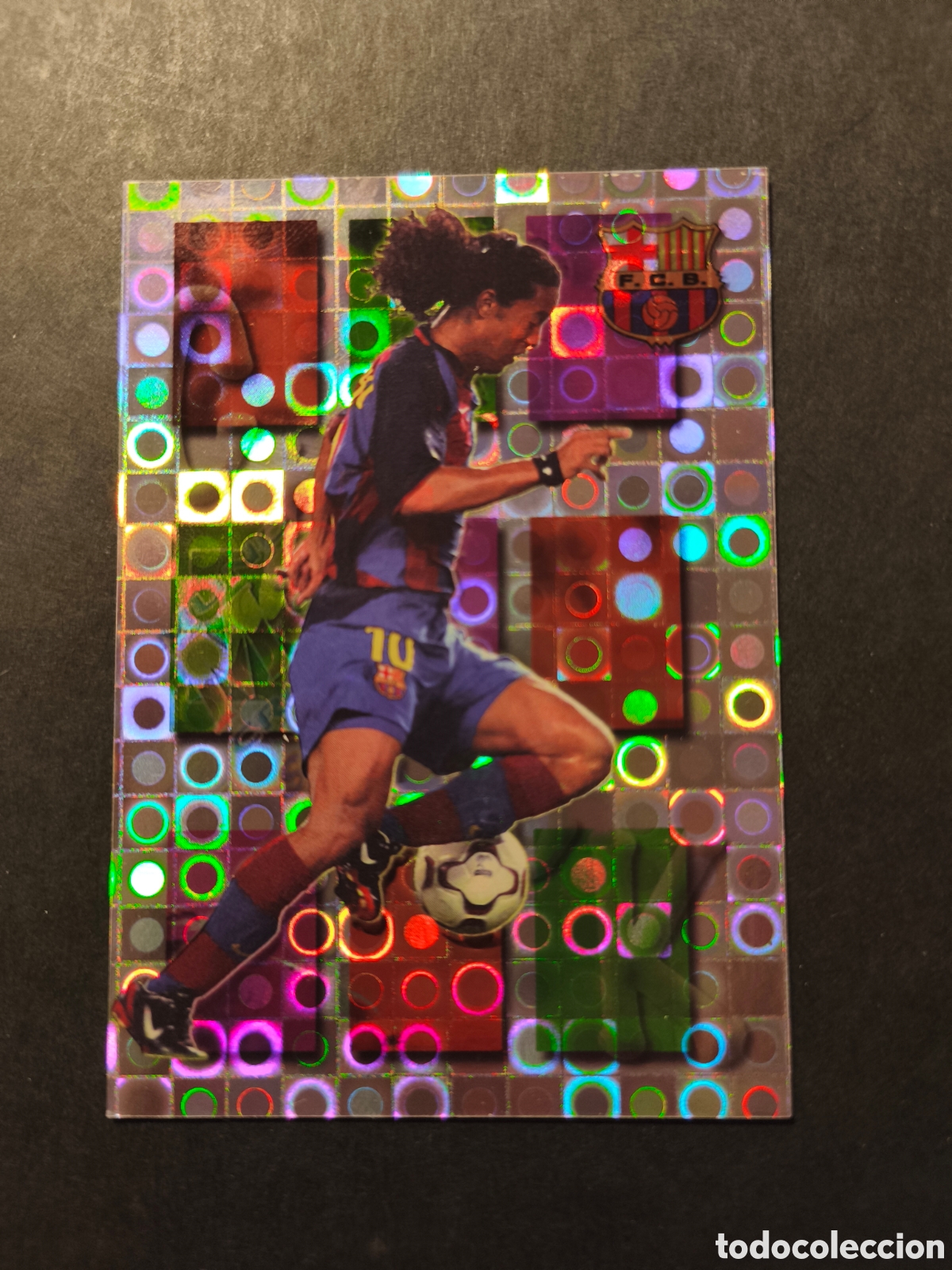 Cromos de F&uacute;tbol: 161 RONALDINHO CRACK FC BARCELONA FICHAS LIGA MUNDICROMO 2004