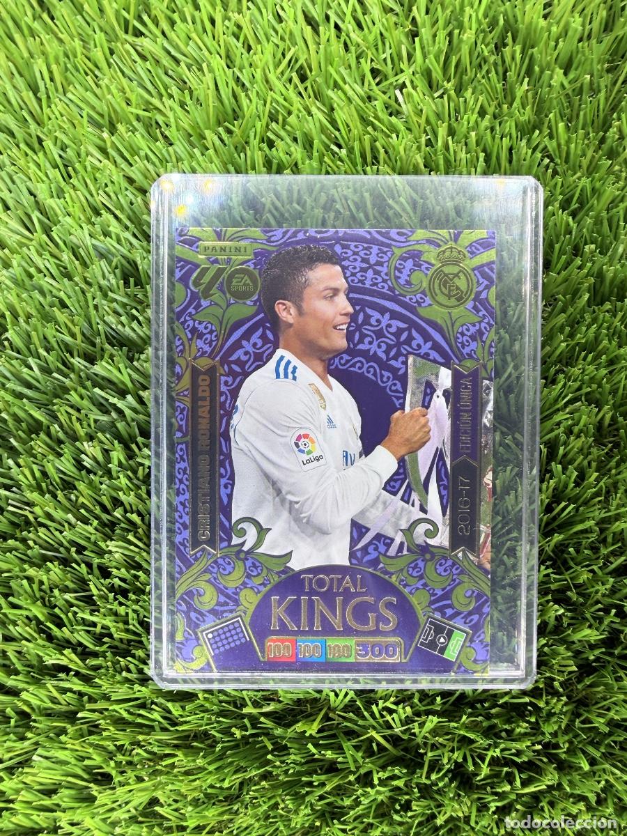Cromos de F&uacute;tbol: Cristiano Ronaldo 2017-18 Total Kings Real Madrid CF Adrenalyn XL 25 26