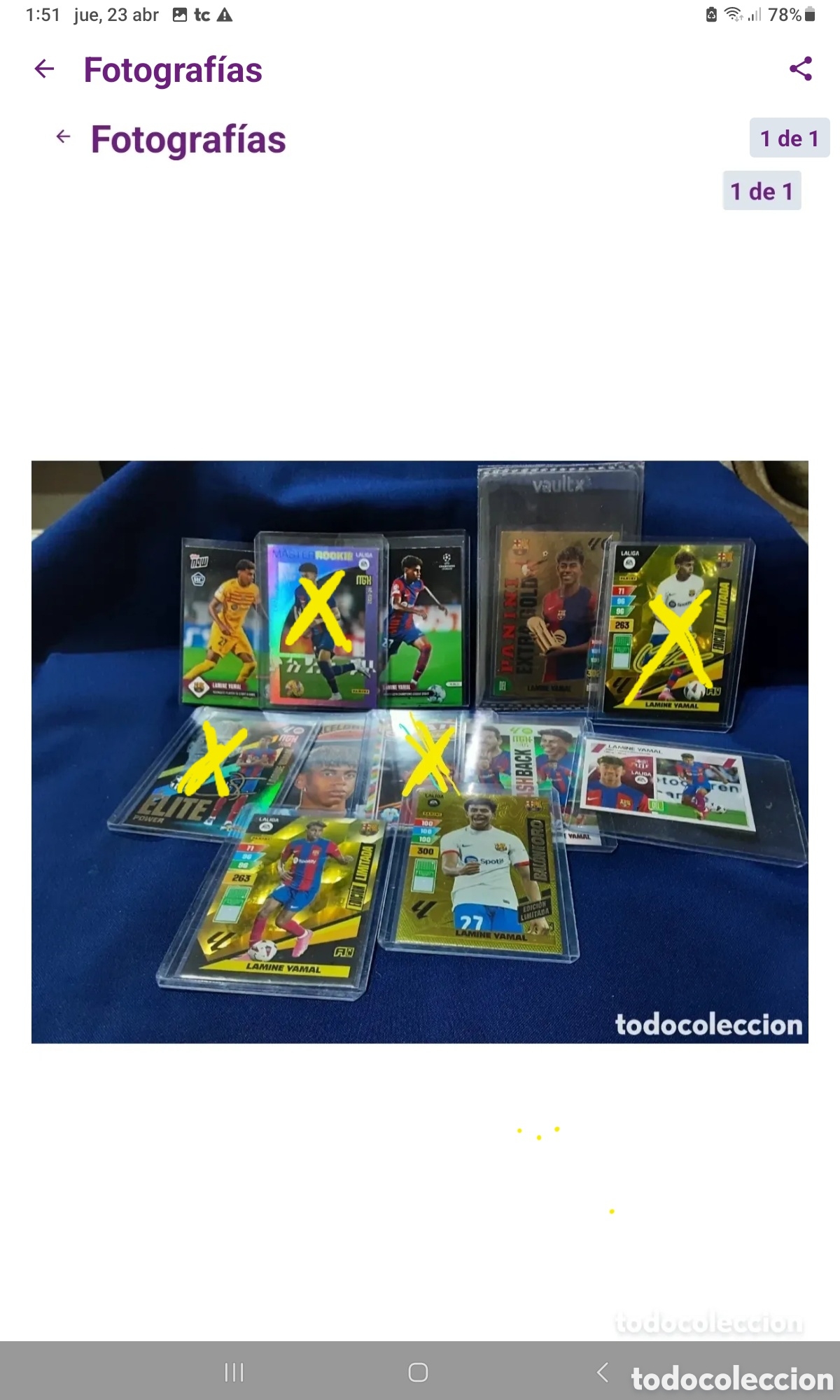 Cromos de F&uacute;tbol: Lamine Yamal Fc Barcelona